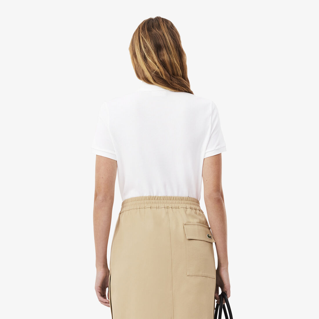 Women's Lacoste Regular Fit Soft Cotton Petit Pique Polo Shirt Women's Lacoste Regular Fit Soft Cotton Petit Pique Polo Shirt