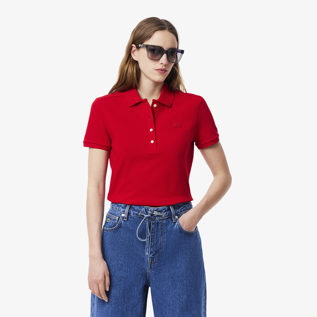 L.12.D Slim Fit Stretch Petit Pique Polo Shirt