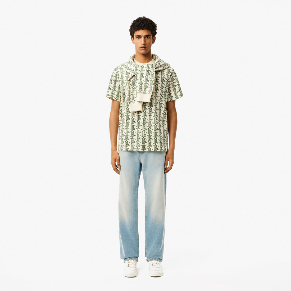 تيشيرت قطن مونوغرام تيشيرت قطن مونوغرام