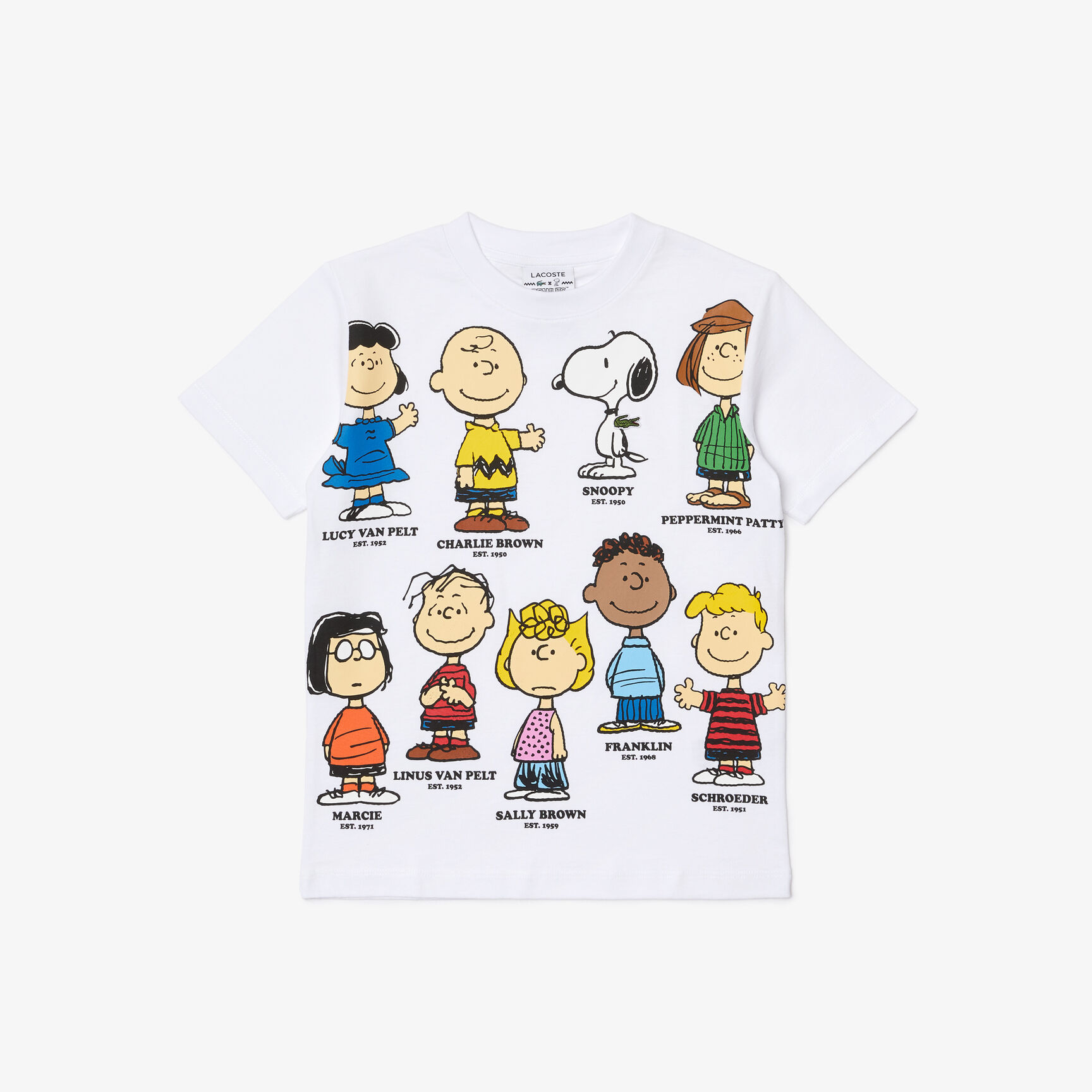 Boys&rsquo; Lacoste x Peanuts Print Organic Cotton T-shirt