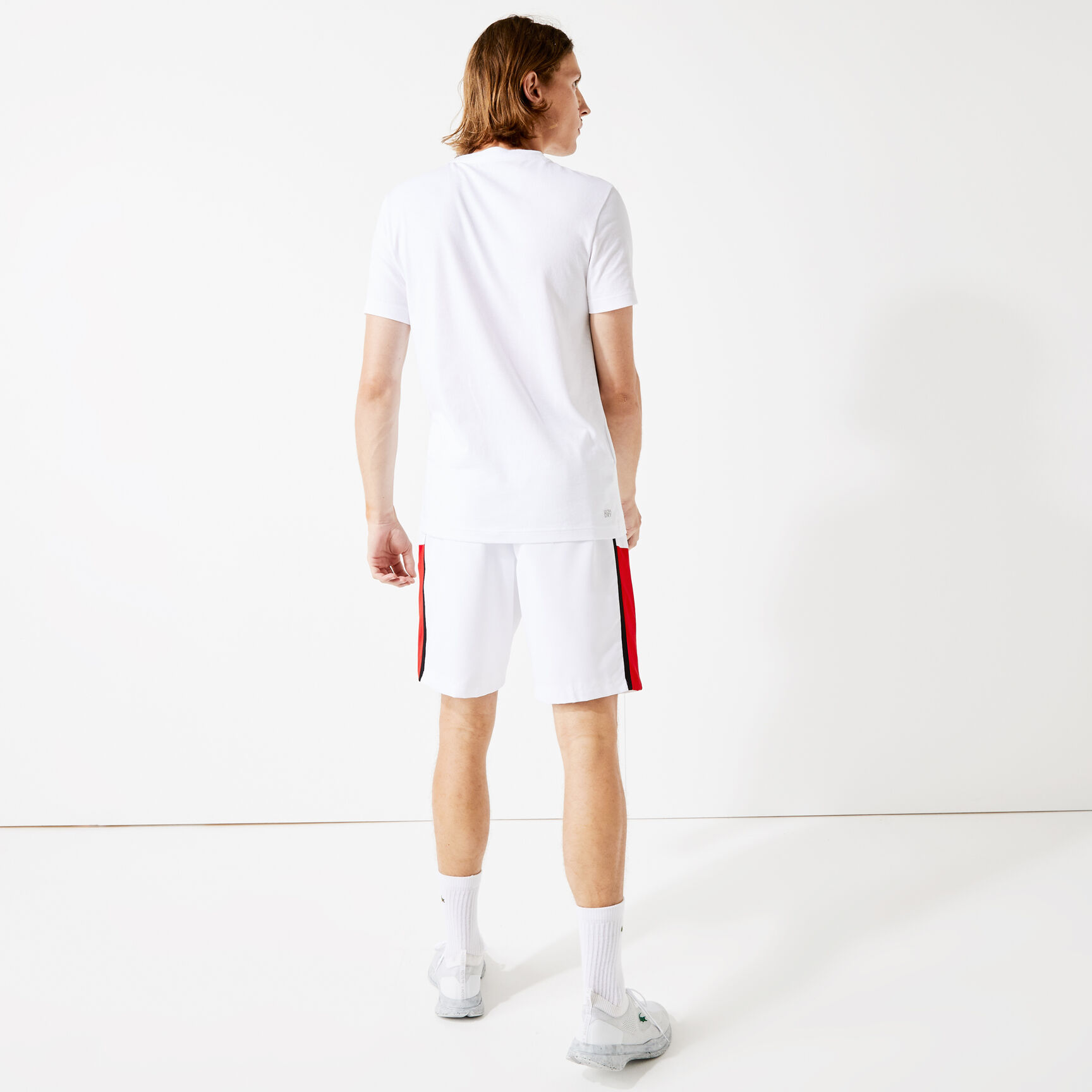 تيشيرت قطن عضوي بطبعة شعار الماركة للرجال مجموعة Lacoste SPORT