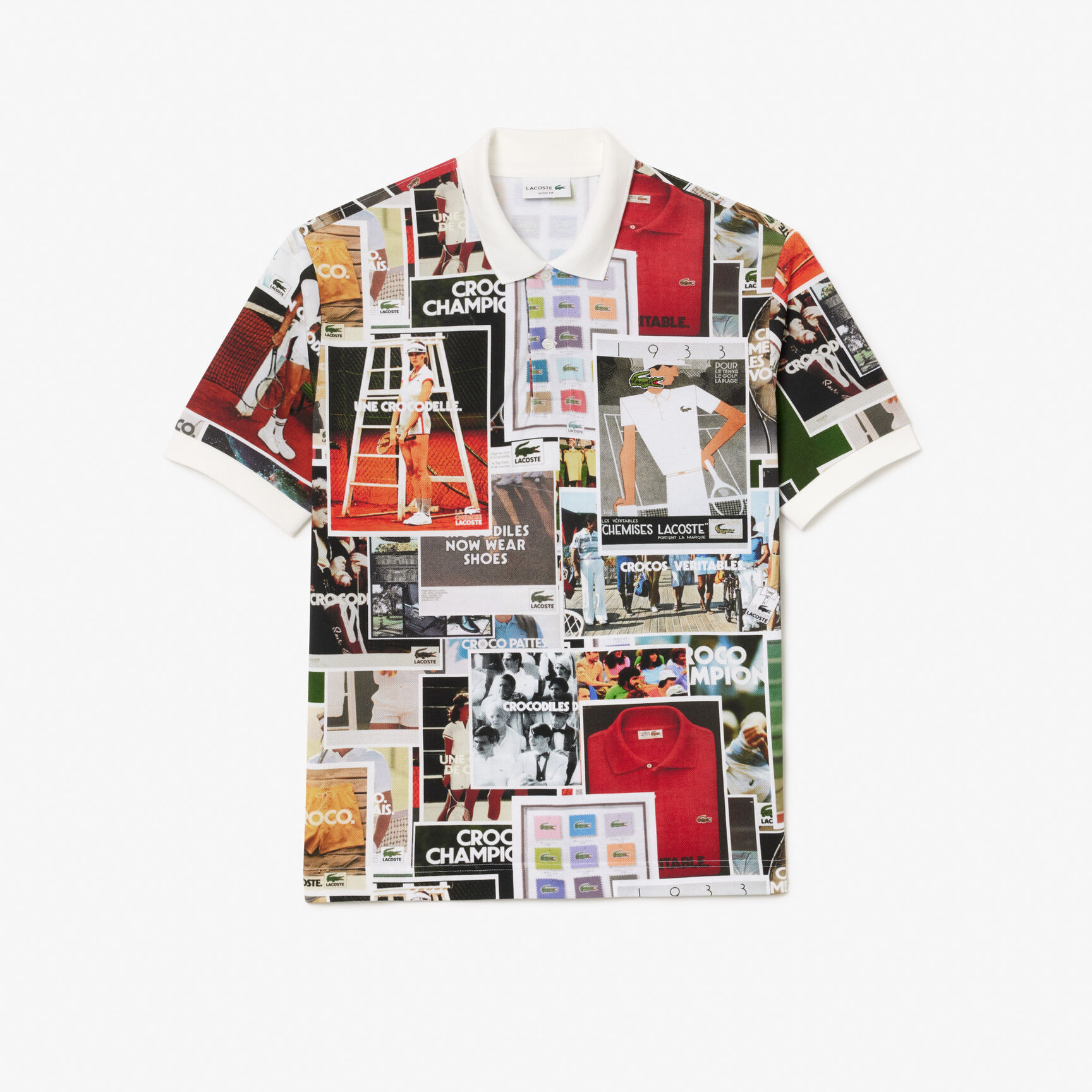 قميص بولو L.12.12 أصلي فضفاض قميص بولو L.12.12 أصلي فضفاض