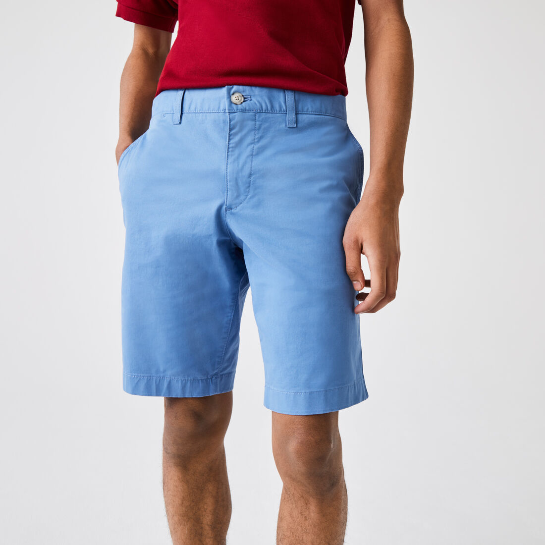 Men's Slim Fit Stretch Gabardine Bermuda Shorts Men's Slim Fit Stretch Gabardine Bermuda Shorts
