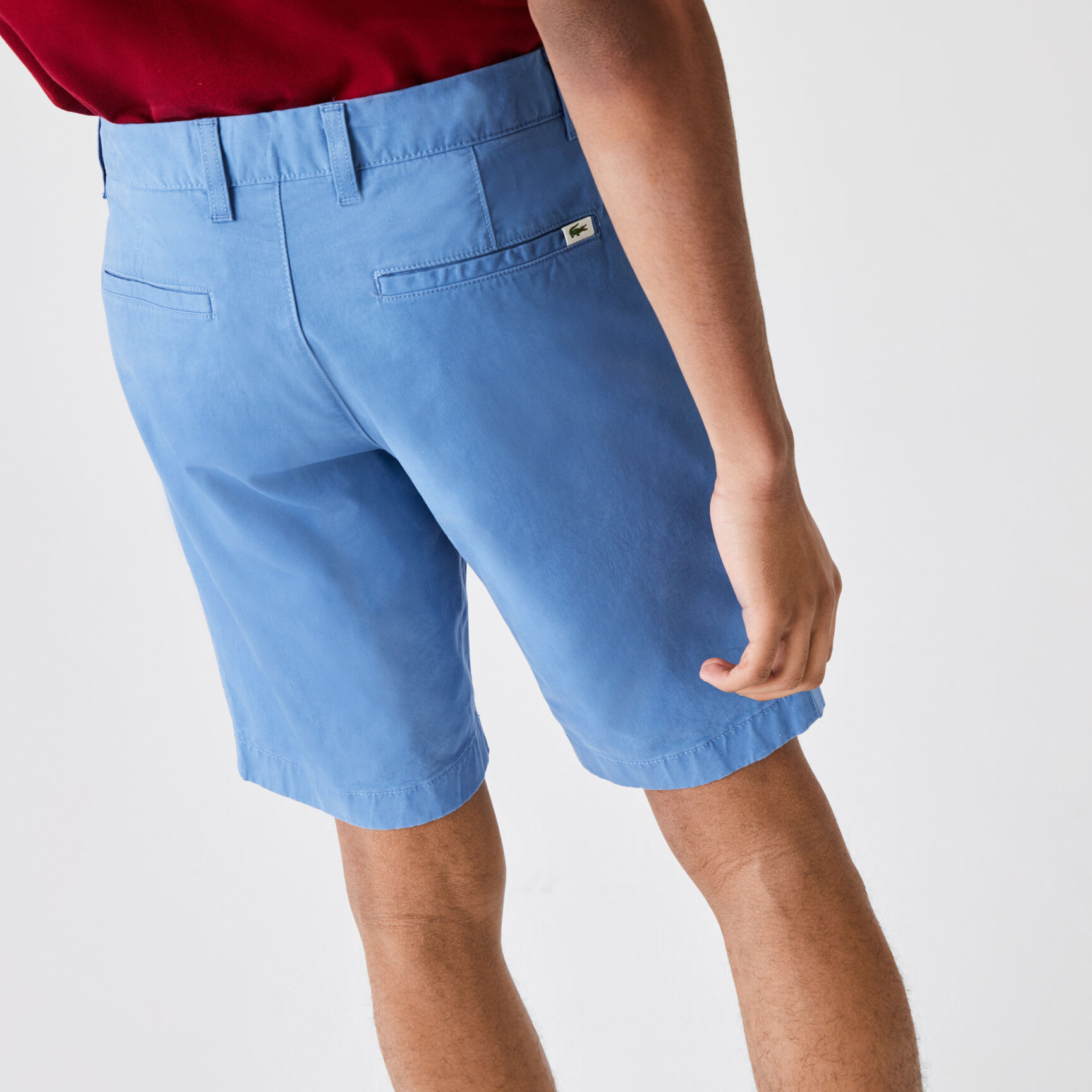 Men's Slim Fit Stretch Gabardine Bermuda Shorts