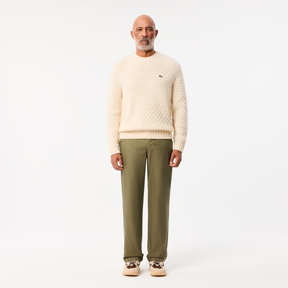 Straight Fit Cotton Twill Chinos