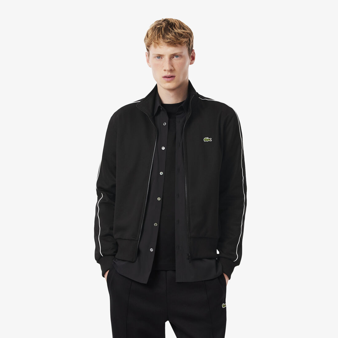 Paris Pique Zip Front Track Jacket