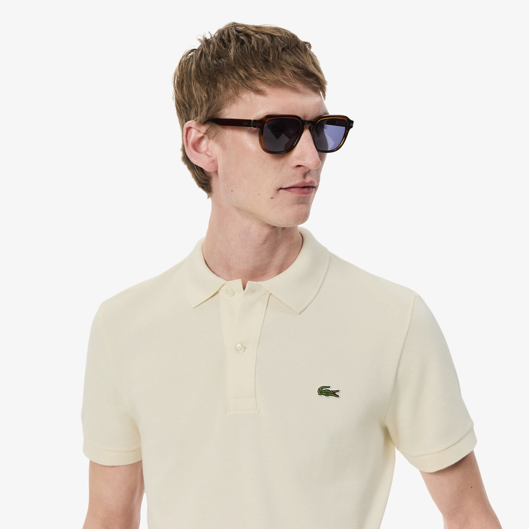 قميص بولو بيكيه بقصة ضيقة L.12.12