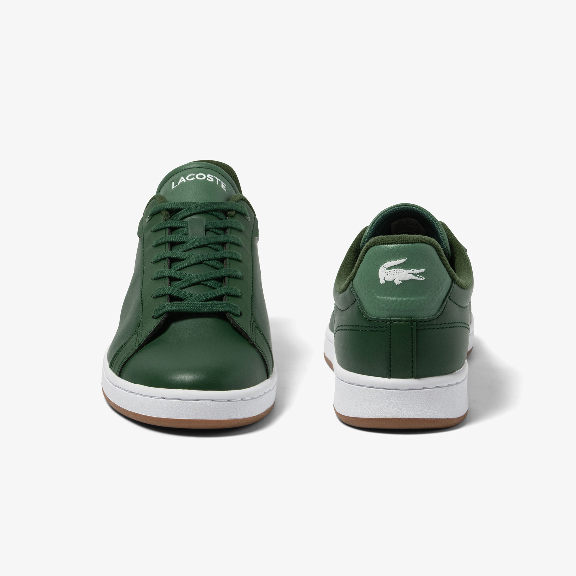 Buy Men s Lacoste Carnaby Pro Leather Gum Sole Trainers Lacoste EG