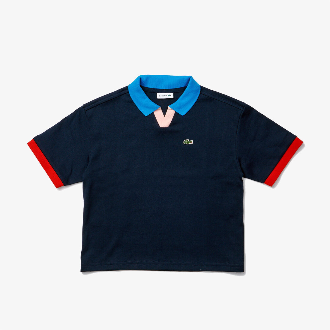 Girls’ Lacoste Colorblock Accents Cotton Polo Girls’ Lacoste Colorblock Accents Cotton Polo