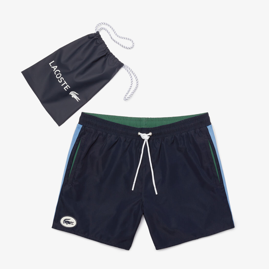 Men’s Heritage Contrast Bands Short Swimming Trunks Men’s Heritage Contrast Bands Short Swimming Trunks