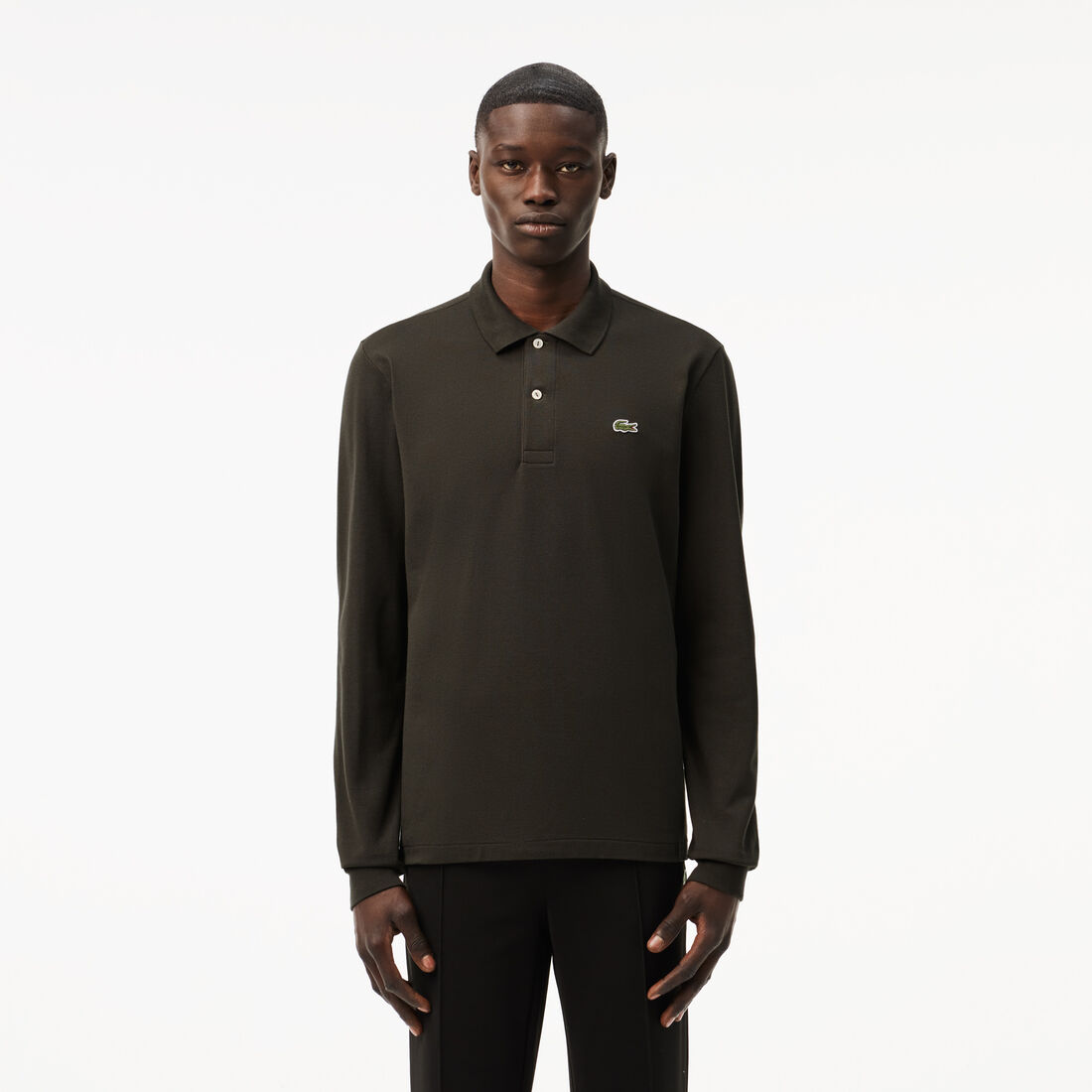 Classic Fit Long Sleeved L.12.12 Polo Shirt