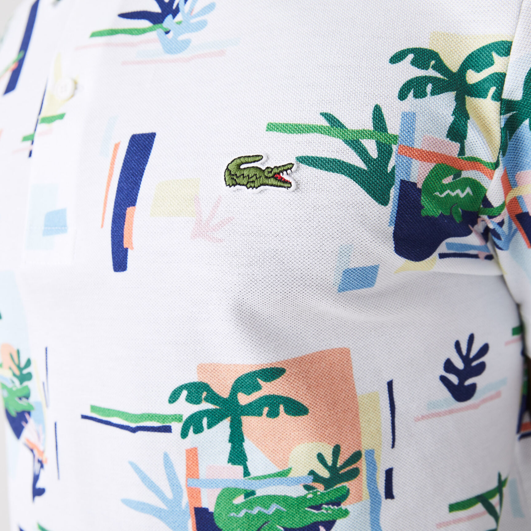 تيشيرت بولو لاكوست مطبوع قطن بيكيه بقصة عادية للرجال تيشيرت بولو لاكوست مطبوع قطن بيكيه بقصة عادية للرجال