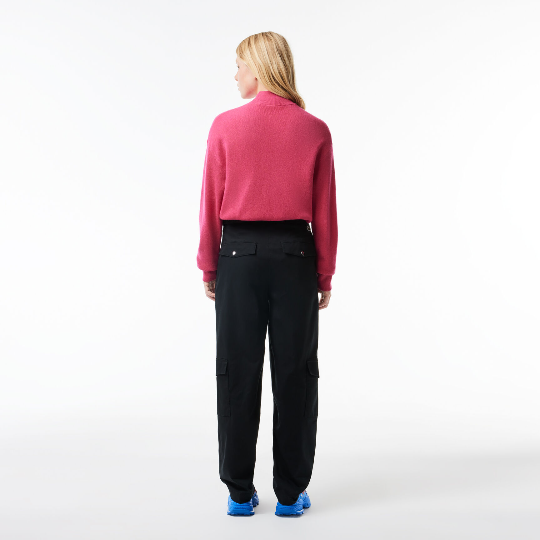 قميص لاكوست × باندير بوبلين قطني مخطط قميص لاكوست × باندير بوبلين قطني مخطط