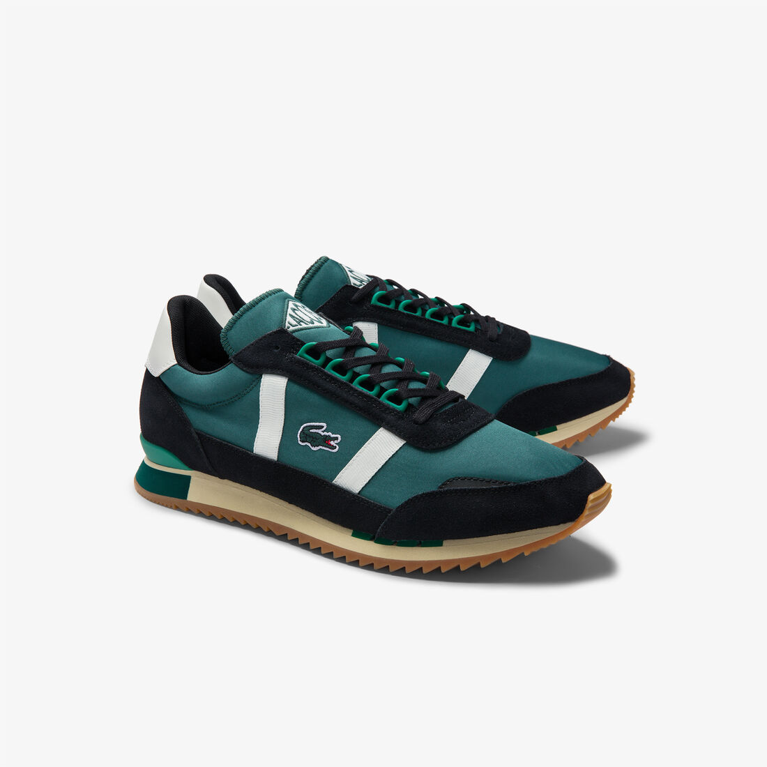 Men’s Partner Retro Textile and Suede Trainers Men’s Partner Retro Textile and Suede Trainers