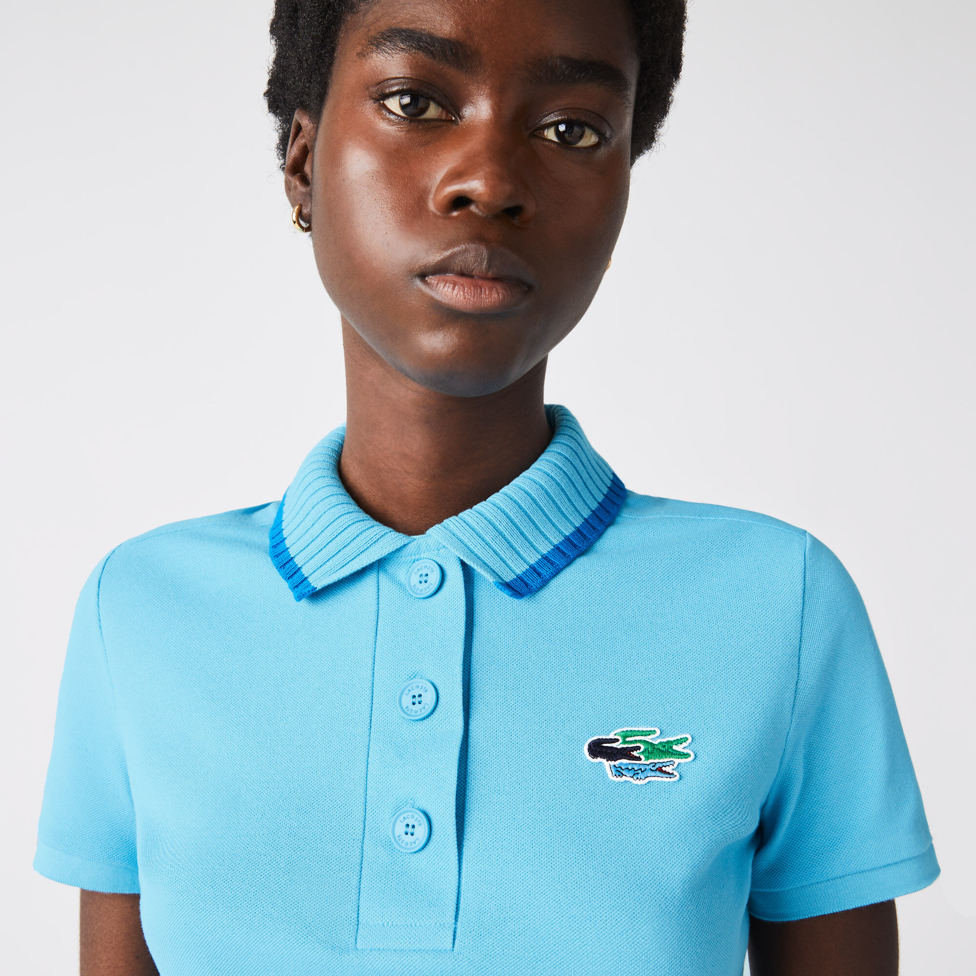 Women s Lacoste Slim Fit Crocodiles Organic Cotton Pique Polo