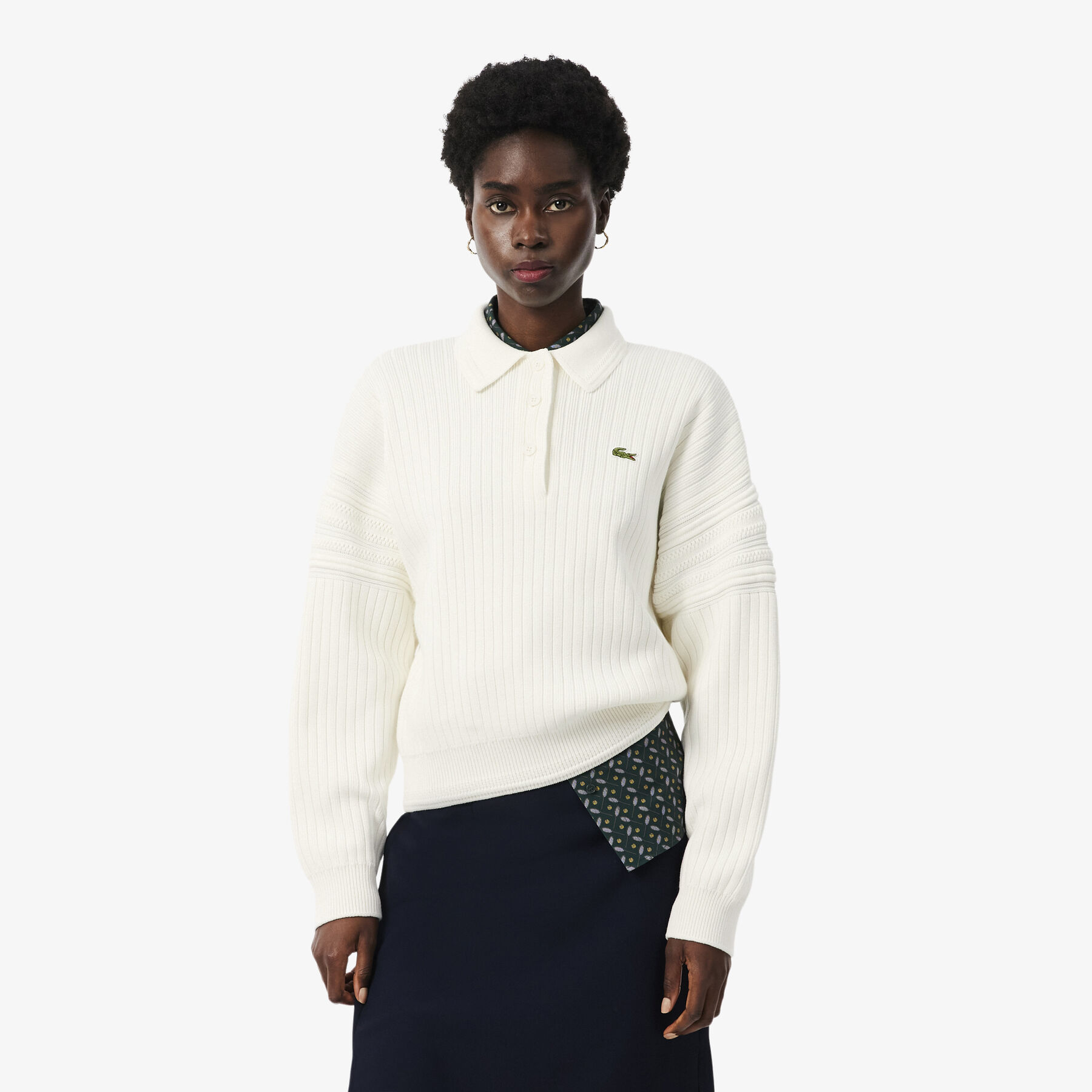 French Made Polo Collar Sweater lacoste french made polo collar sweater