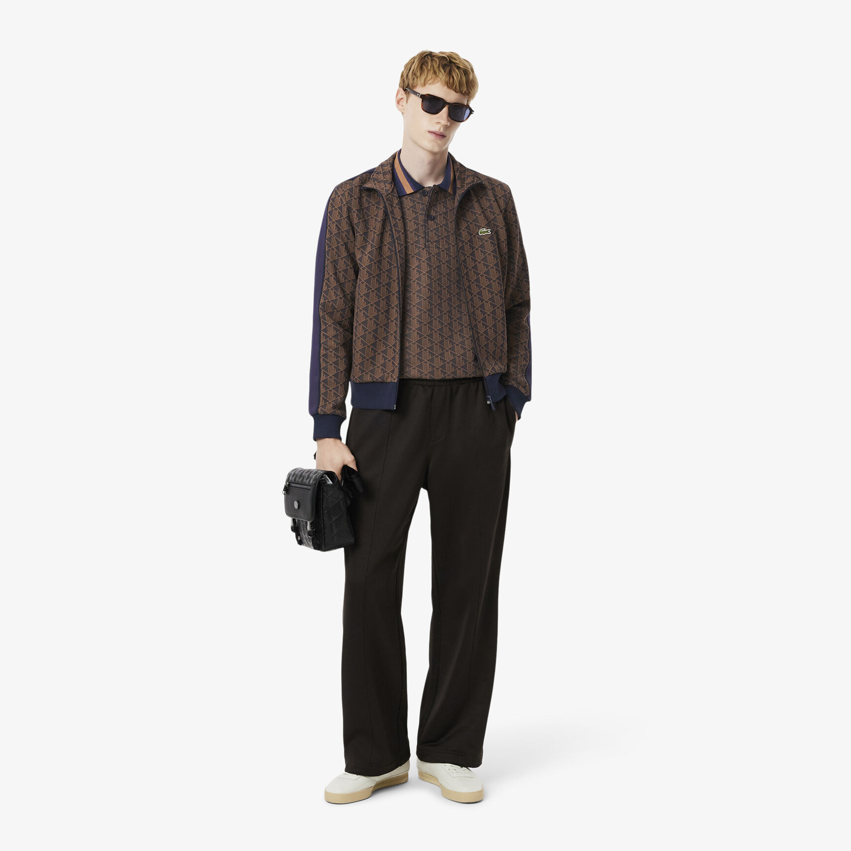 Classic Fit Monogram Jacquard Polo Shirt