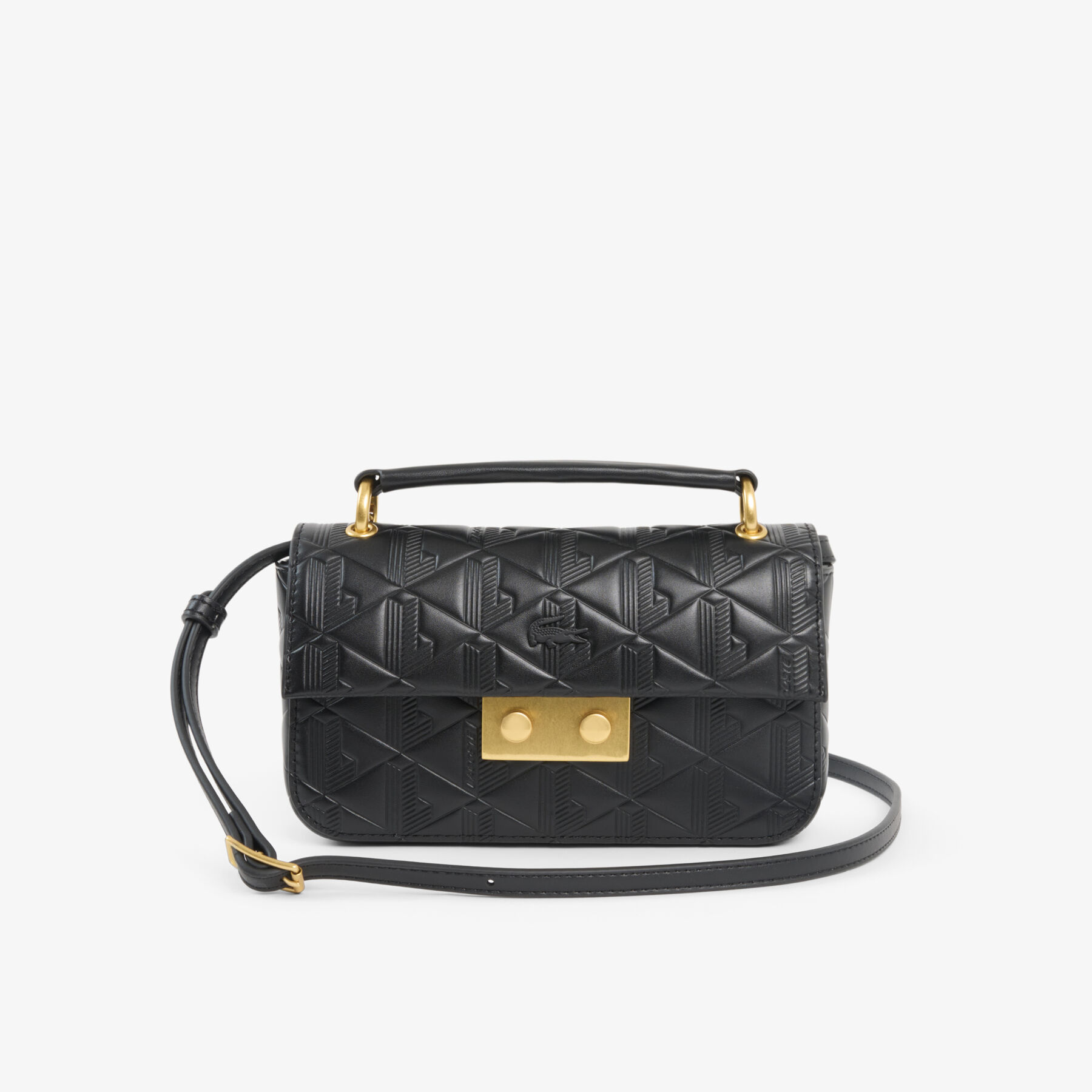 Mini Maheki Embossed Leather Shoulder Bag lacoste mini maheki embossed leather shoulder bag