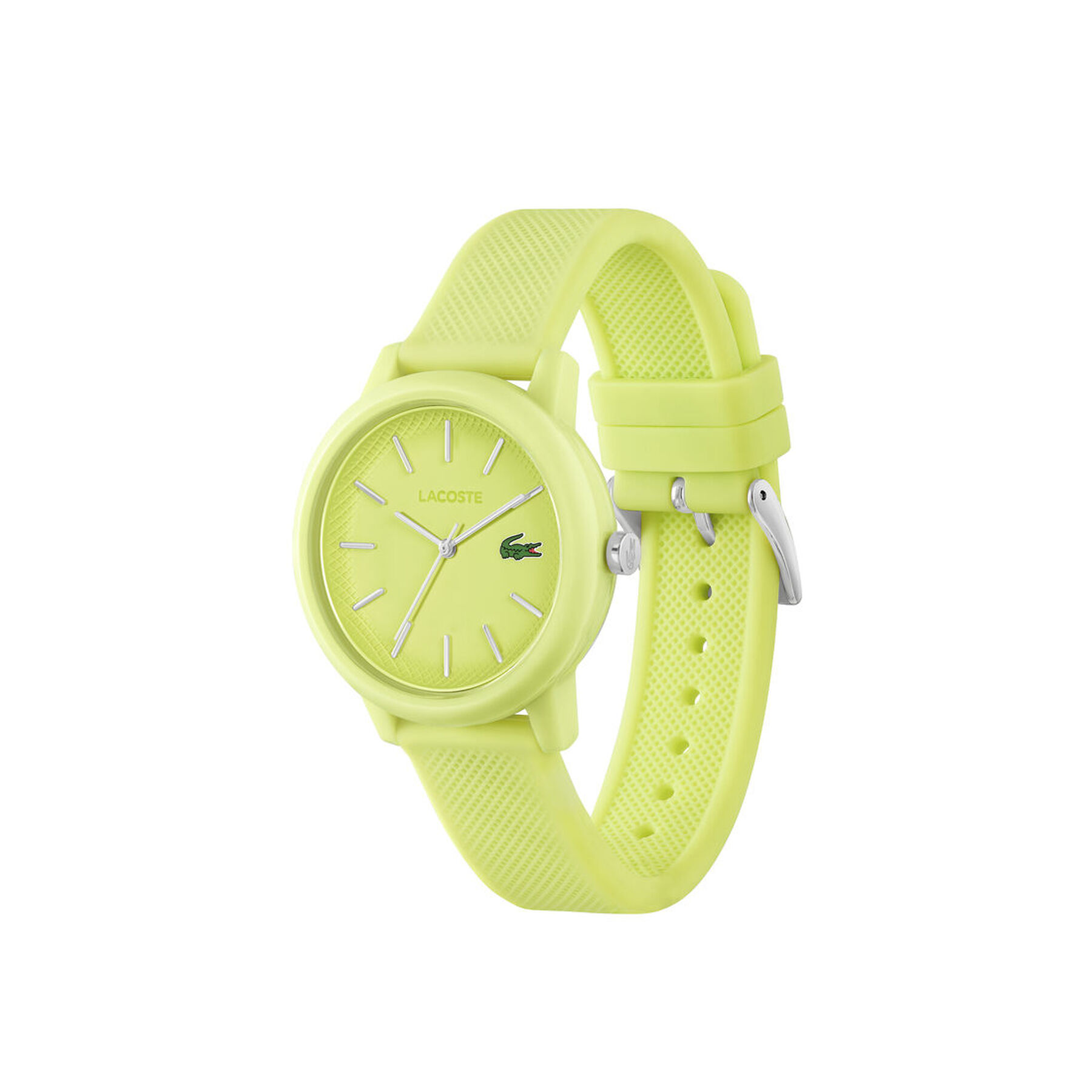 Women Yellow Silicone Strap Watch lacoste women yellow silicone strap watch