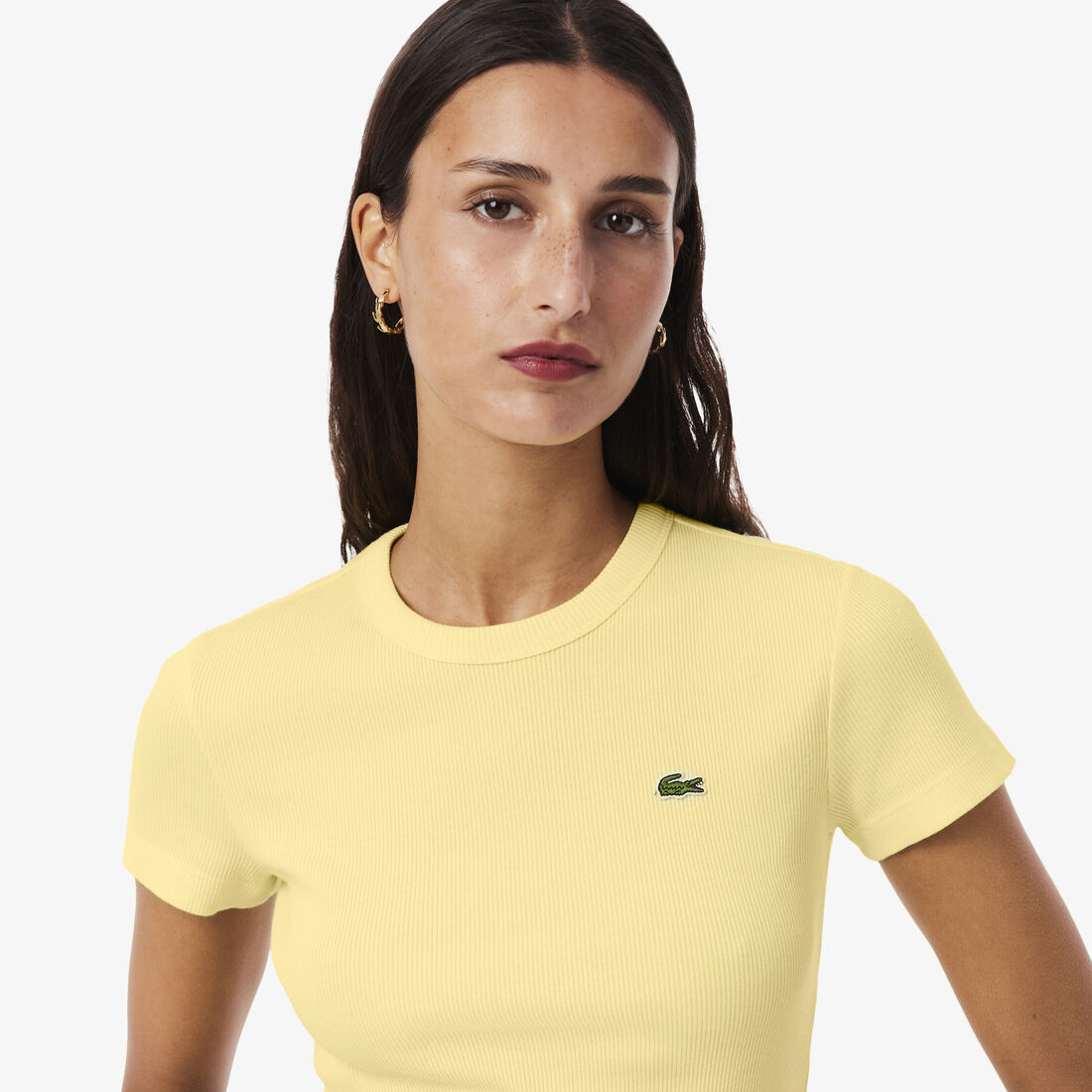 Slim Fit Ribbed Cotton T-shirt Slim Fit Ribbed Cotton T-shirt