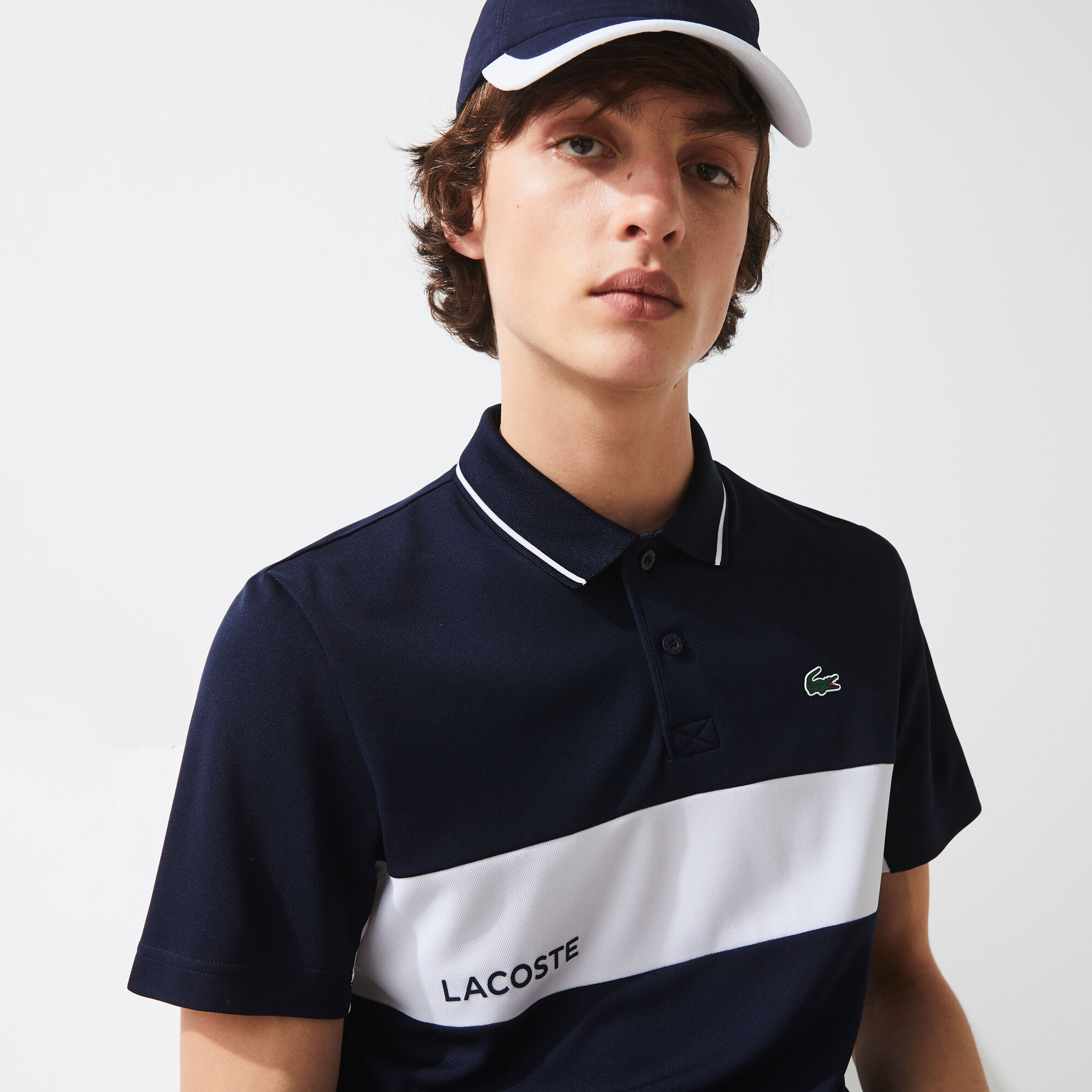 Men’s Lacoste SPORT Colourblock Breathable Resistant Polo Shirt Men’s Lacoste SPORT Colourblock Breathable Resistant Polo Shirt