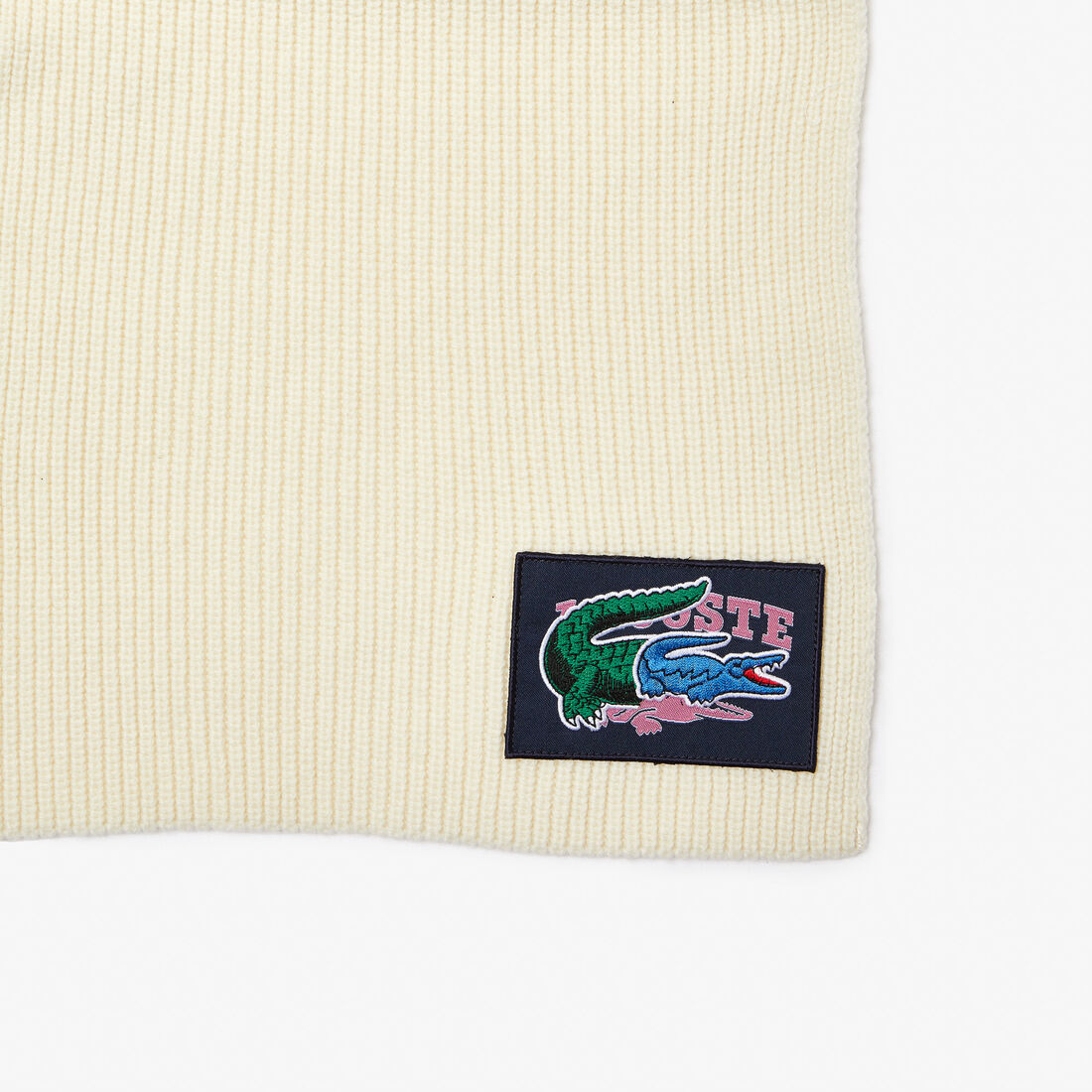 Unisex Lacoste Holiday Ribbed Wool Beanie And Scarf Gift Set Unisex Lacoste Holiday Ribbed Wool Beanie And Scarf Gift Set