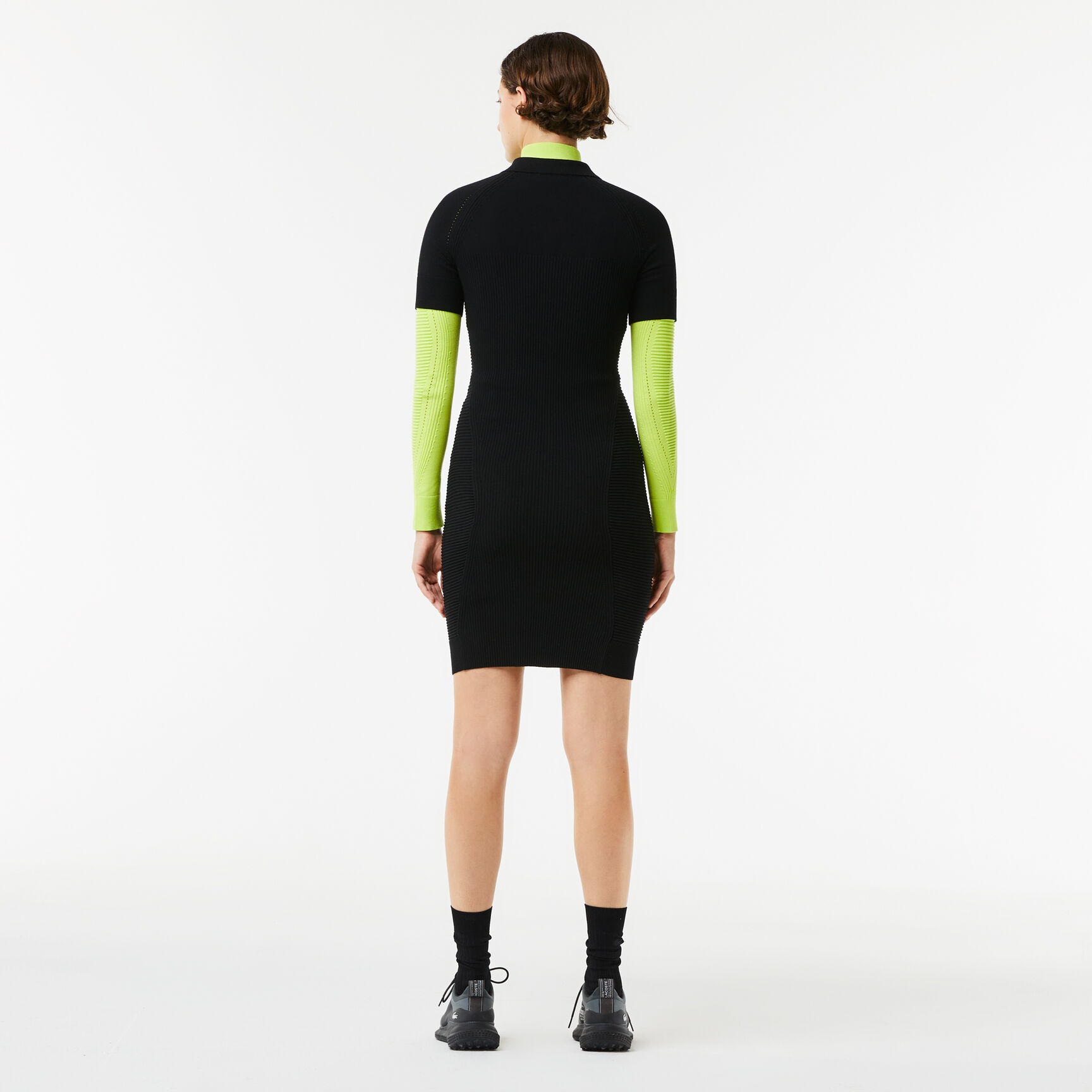 Women's Lacoste Knit Details Front Zip Dress Women's Lacoste Knit Details Front Zip Dress