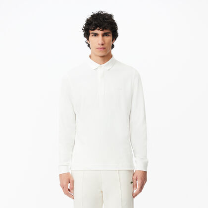 Men's Long-sleeve Lacoste Paris Classic Fit Polo Shirt Stretch