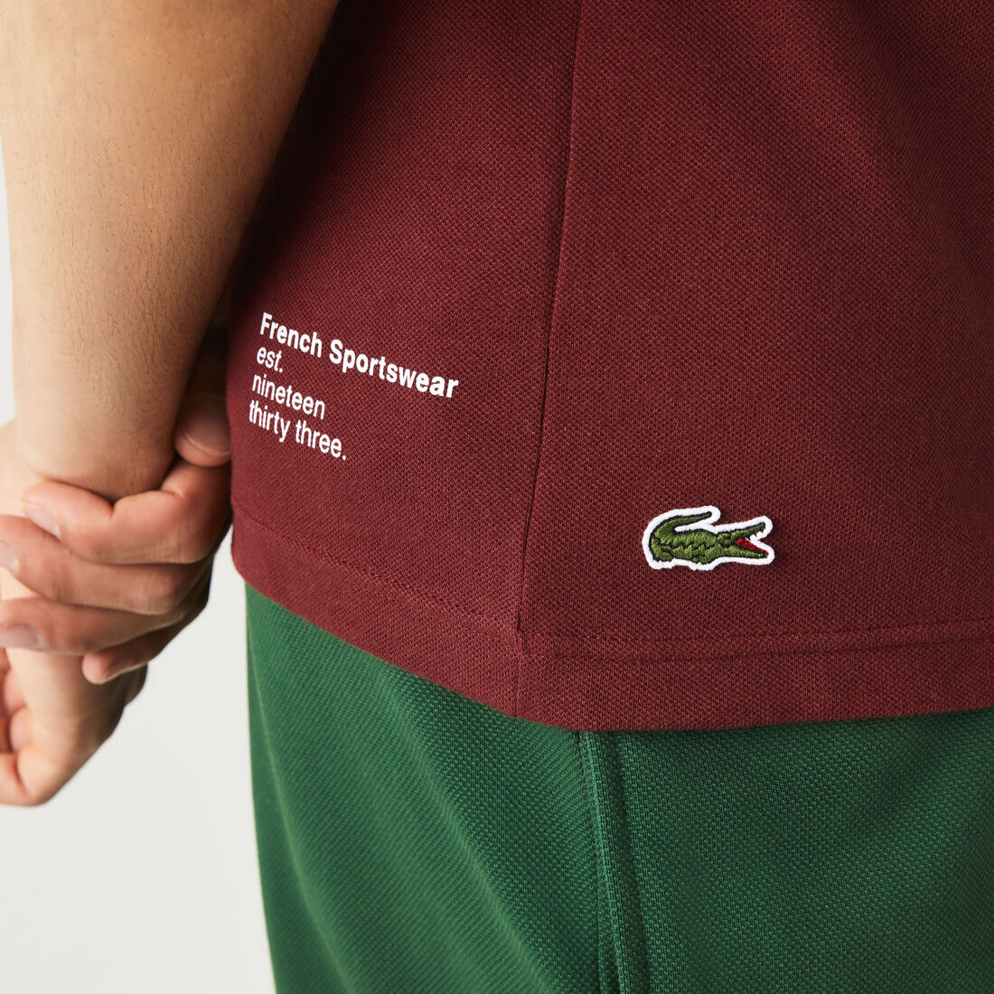 تيشيرت بولو لاكوست بيكيه ميني مطاطي بشعار الماركة للرجال تيشيرت بولو لاكوست بيكيه ميني مطاطي بشعار الماركة للرجال