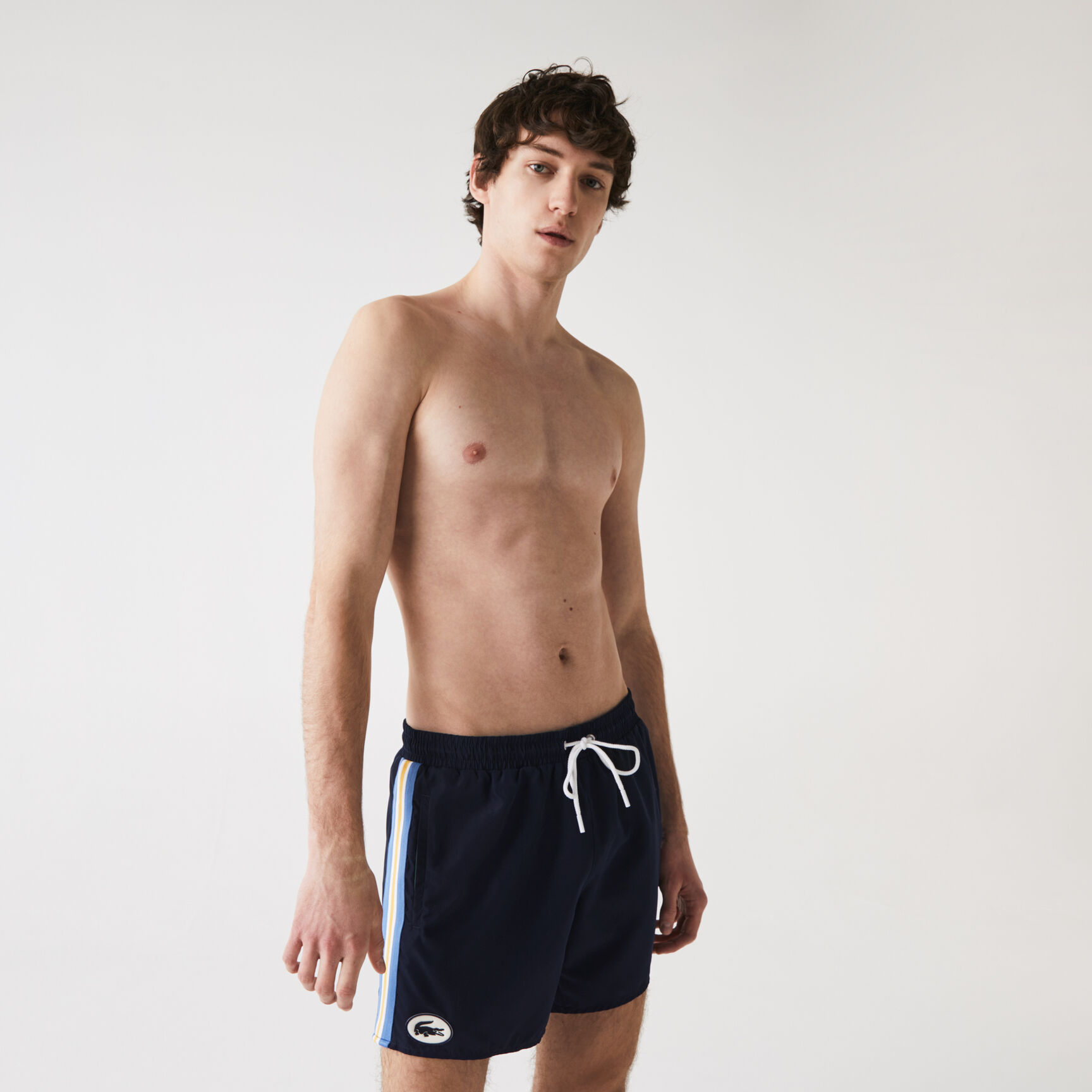 Men’s Heritage Contrast Bands Short Swimming Trunks