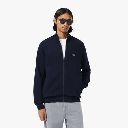 Zip-up High Neck Fleece Sweatshirt