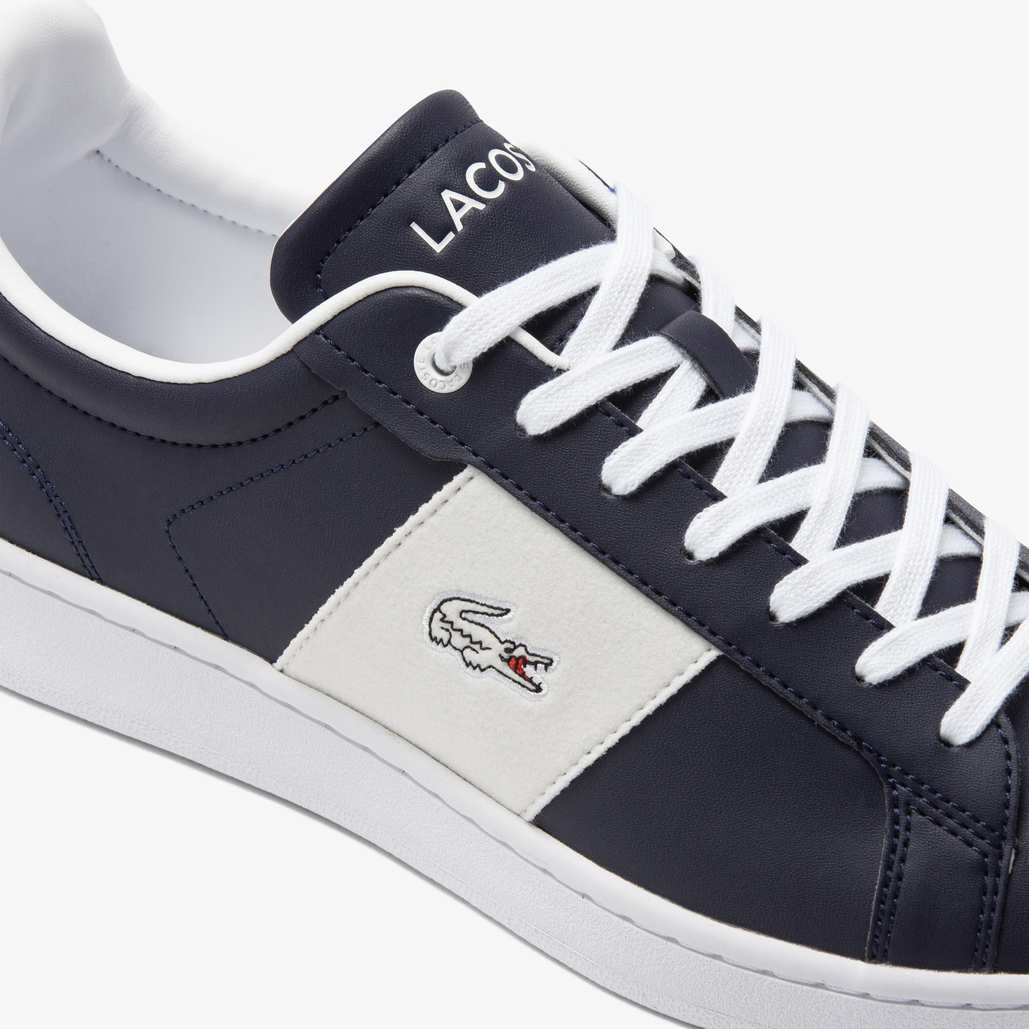 Buy Men s Lacoste Carnaby Pro Leather Colour Contrast Trainers Lacoste EG