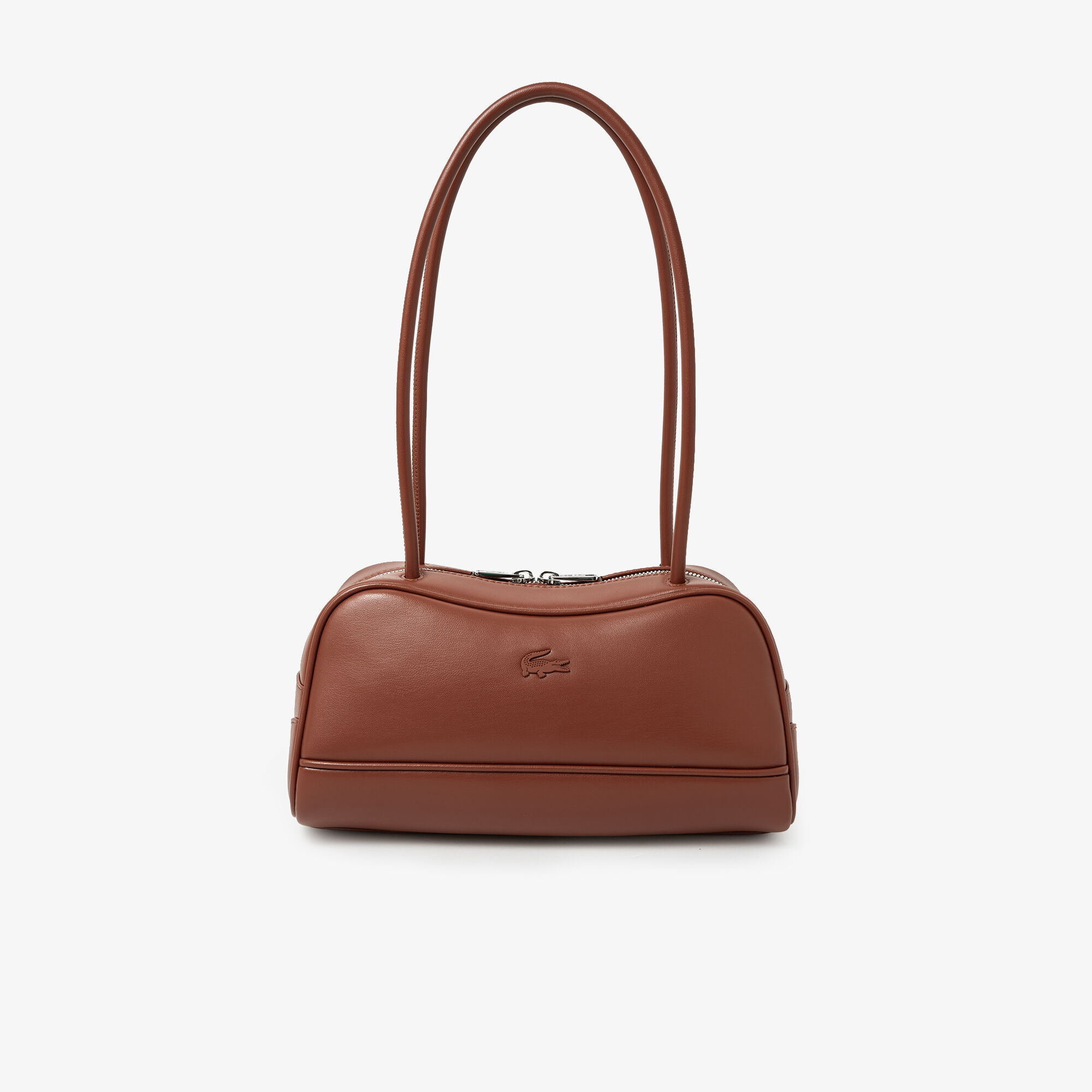Lora Leather Shoulder bag, Brown | LACOSTE EG
