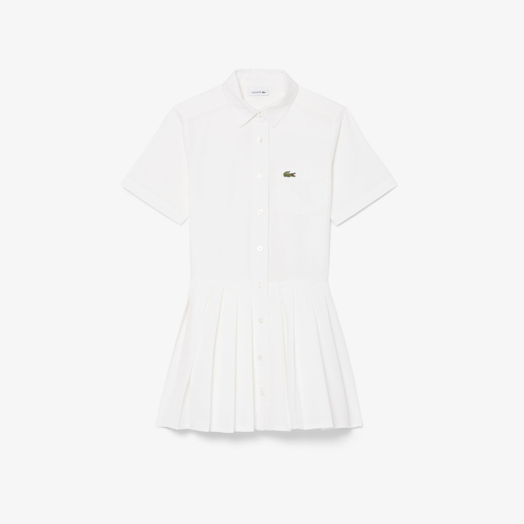Poplin Pleat Skirt Shirt Dress Poplin Pleat Skirt Shirt Dress