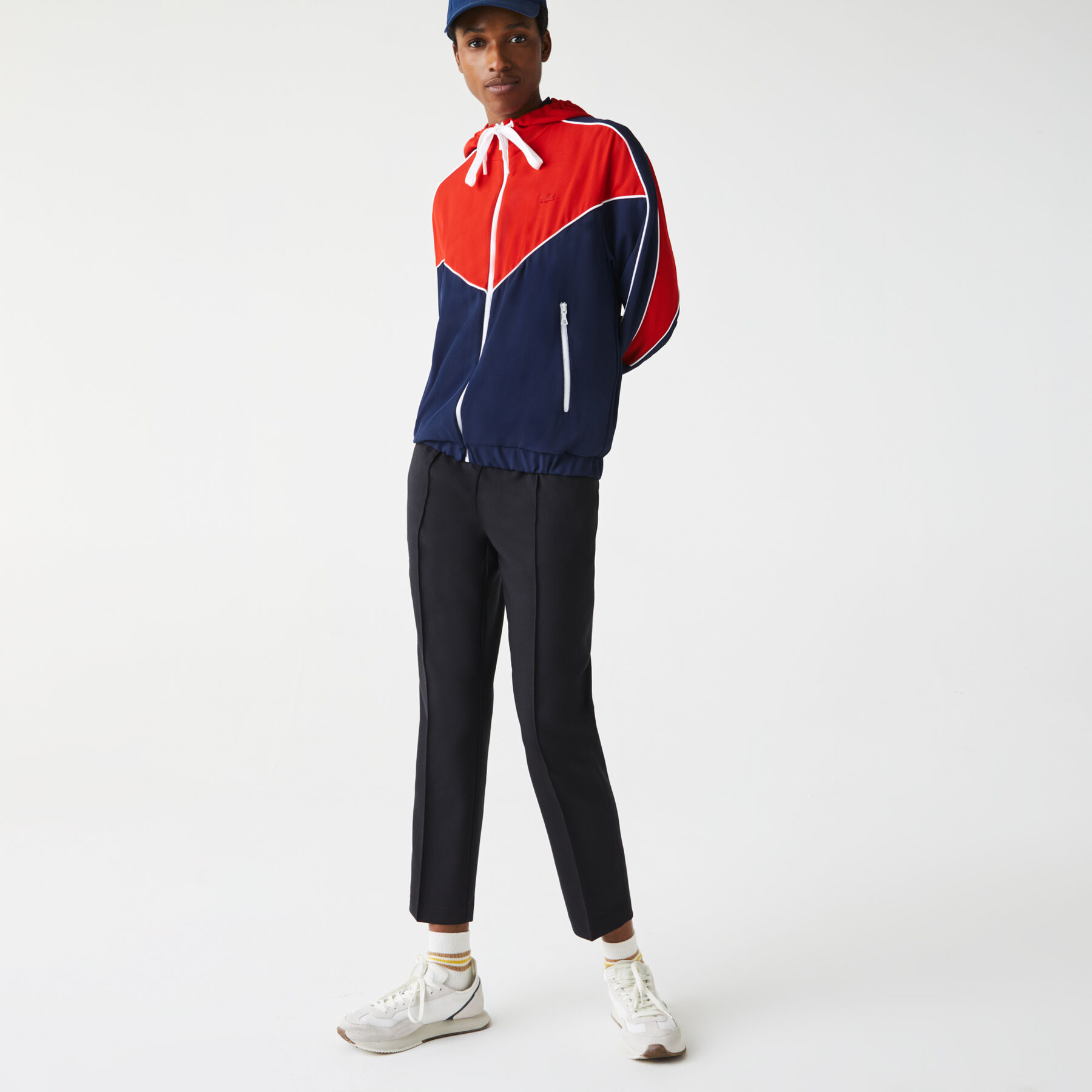 Women’s Hooded Colorblock Zip Sweatshirt lacoste women s hooded colorblock zip sweatshirt