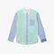 unisex lacoste live relaxed fit striped cotton shirt