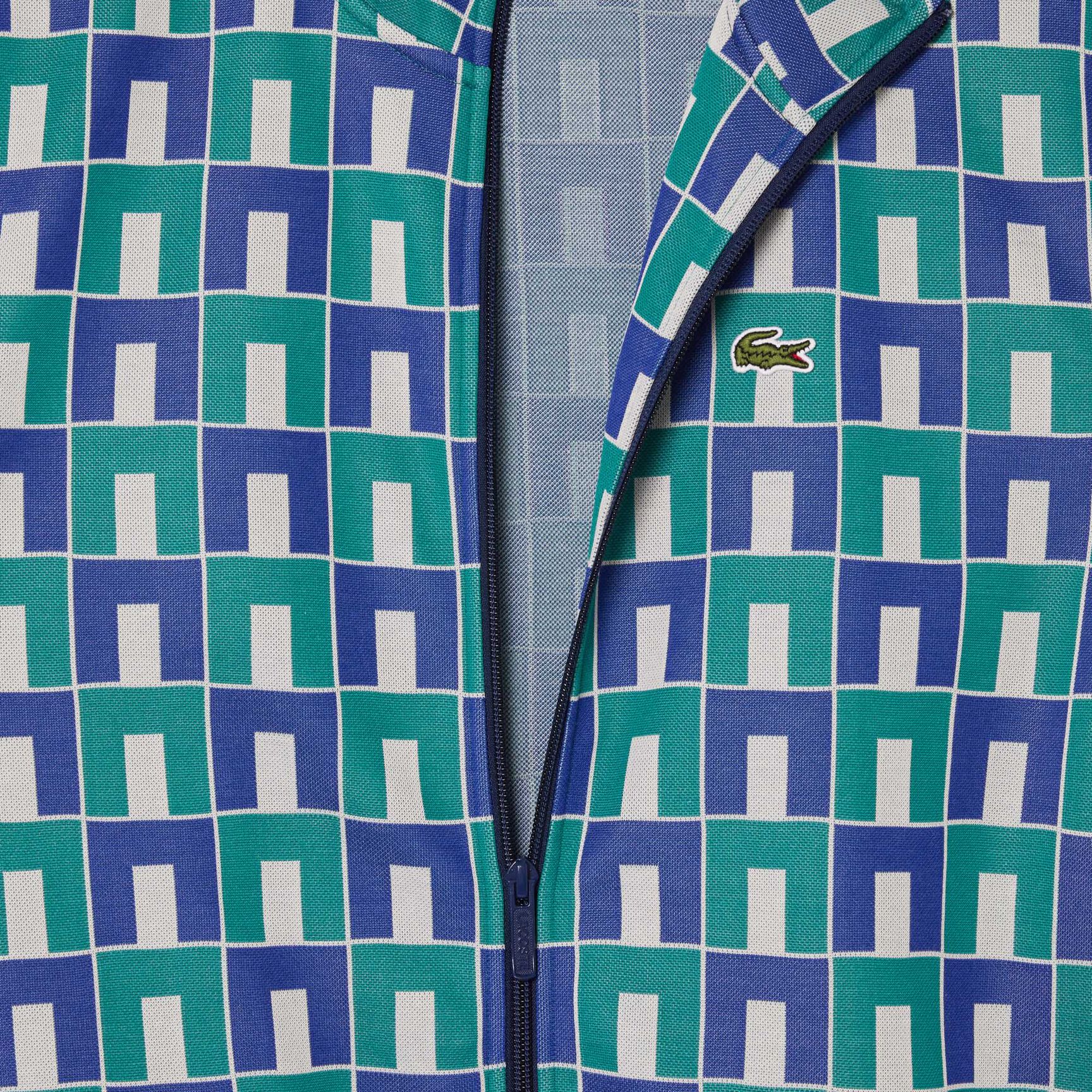 Robert George Jacquard Motif Zipped Sweatshirt Robert George Jacquard Motif Zipped Sweatshirt