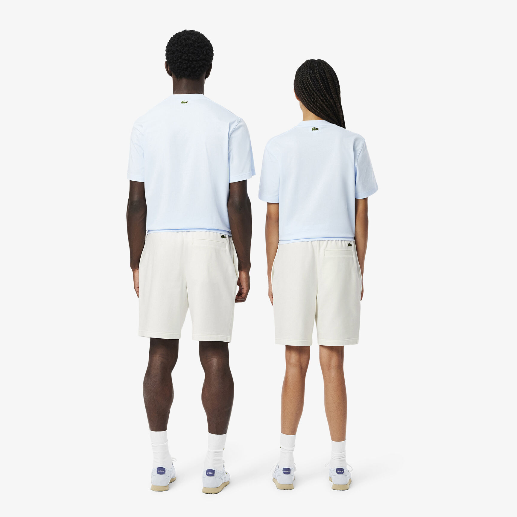 Printed cotton fleece shorts Printed cotton fleece shorts