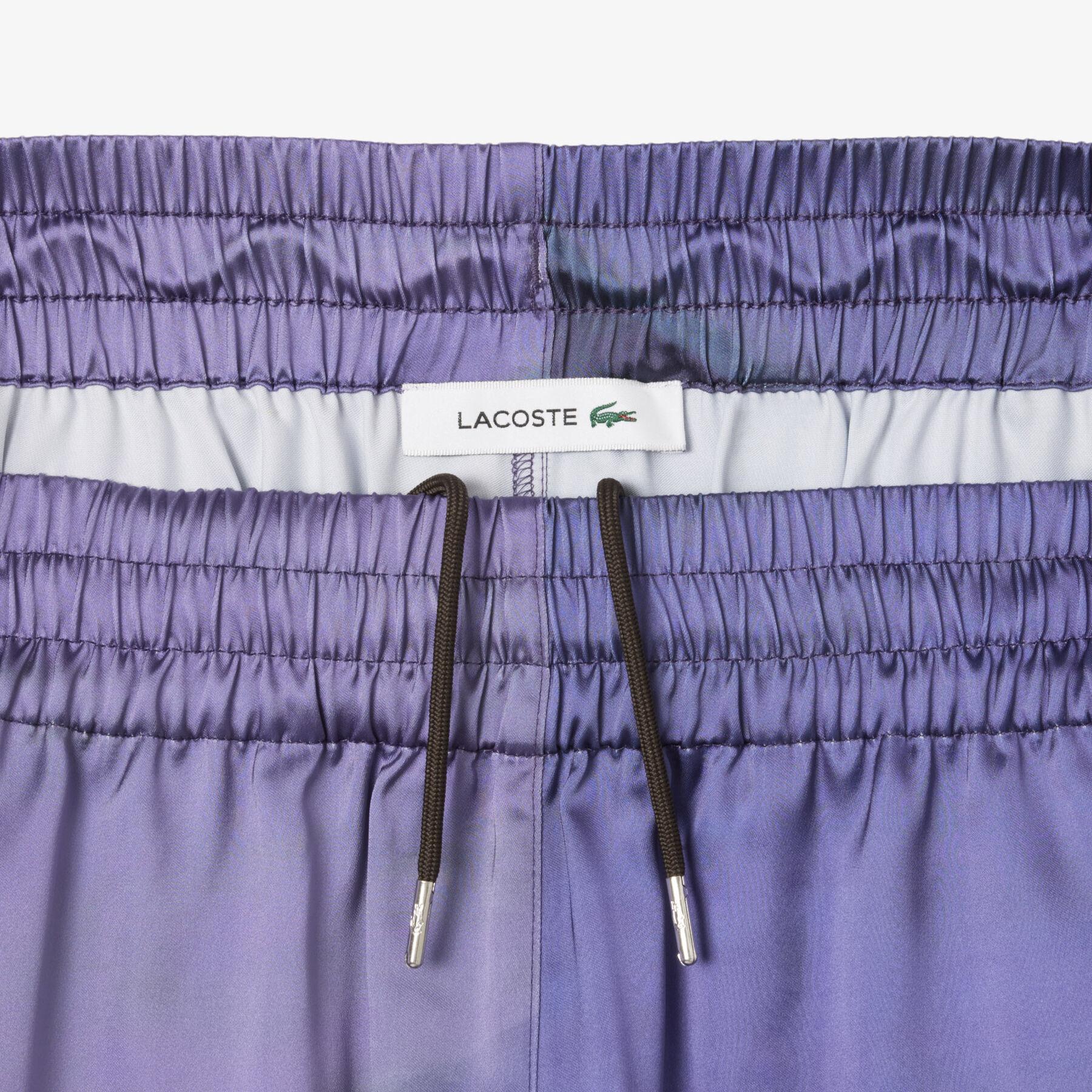 lacoste oversized landscape print pants