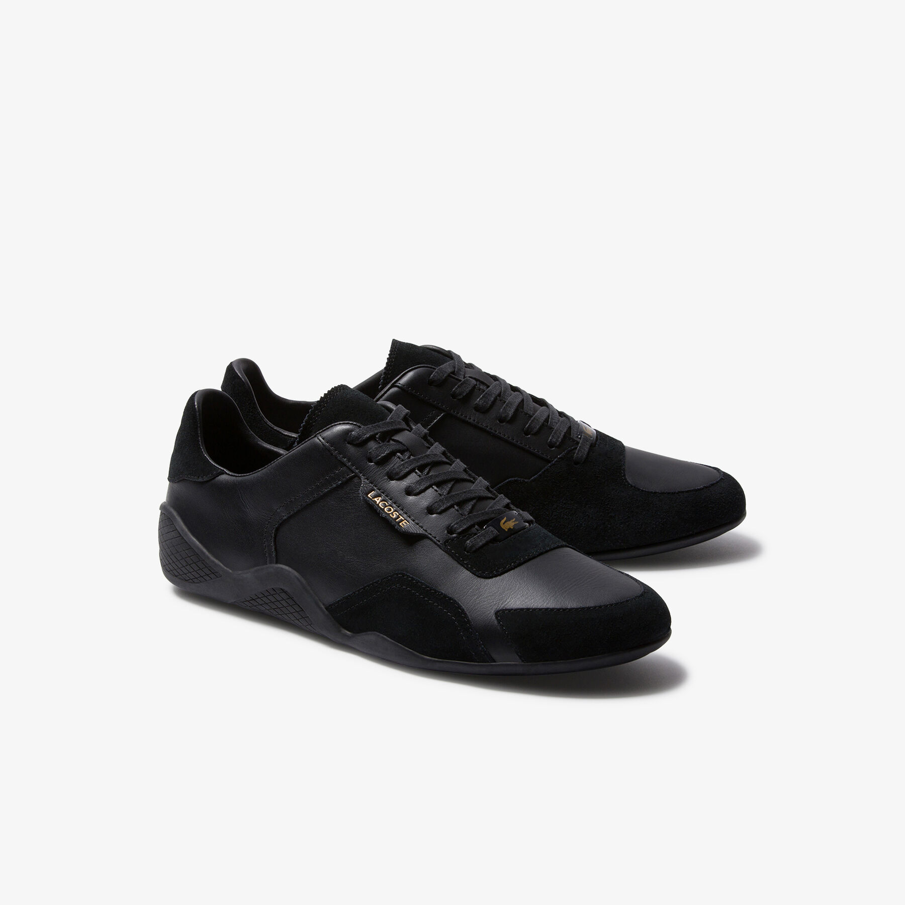 Men's Hapona Leather and Suede Sneakers lacoste men s hapona leather and suede sneakers