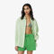 lacoste oversized striped linen shirt
