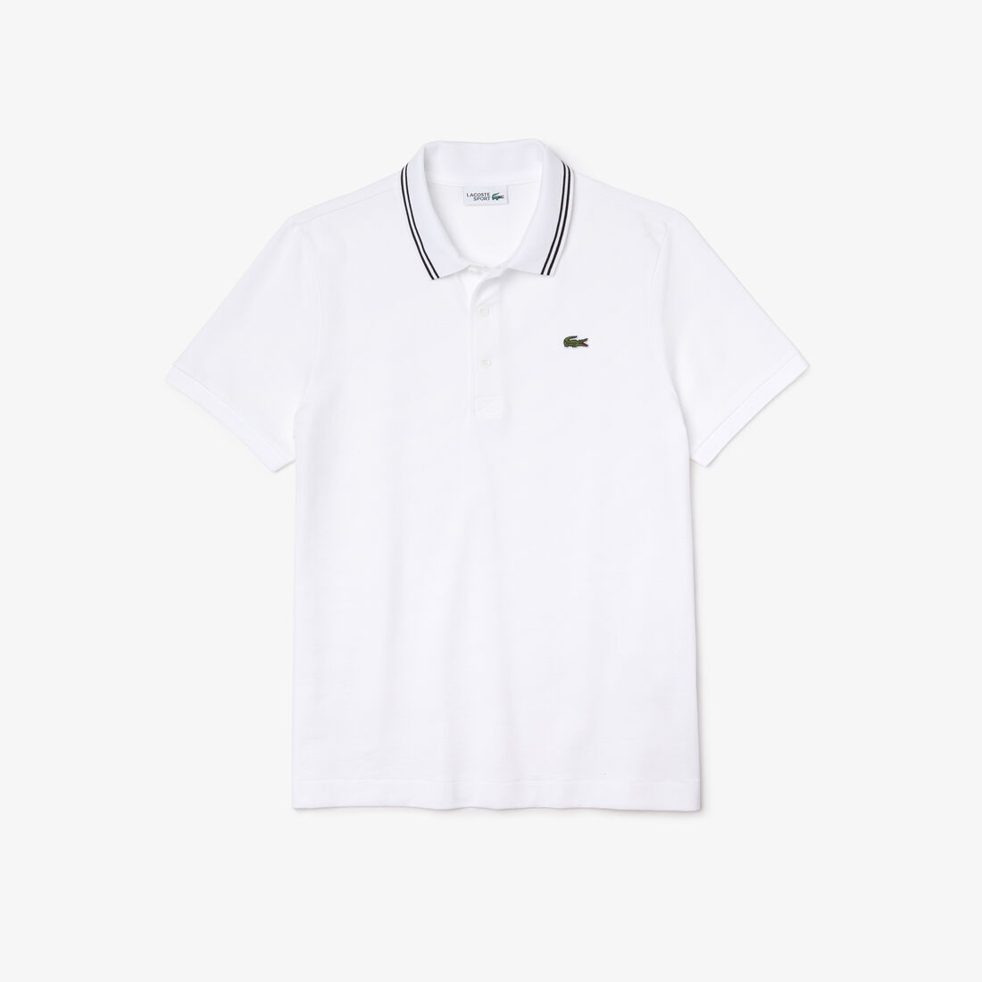 Men's Lacoste SPORT Contrast Accent Lightweight Cotton Polo Shirt Men's Lacoste SPORT Contrast Accent Lightweight Cotton Polo Shirt