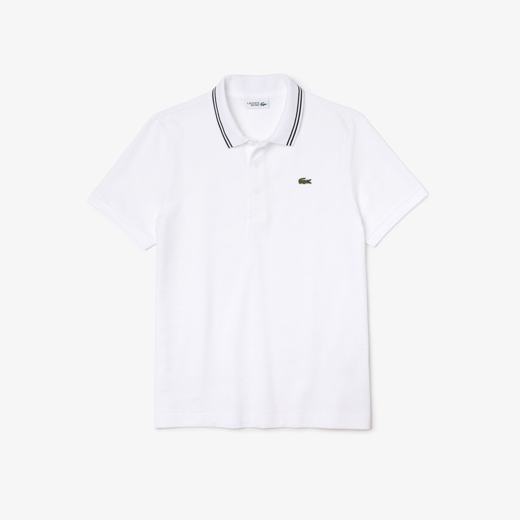 Men's Lacoste SPORT Contrast Accent Lightweight Cotton Polo Shirt Men's Lacoste SPORT Contrast Accent Lightweight Cotton Polo Shirt