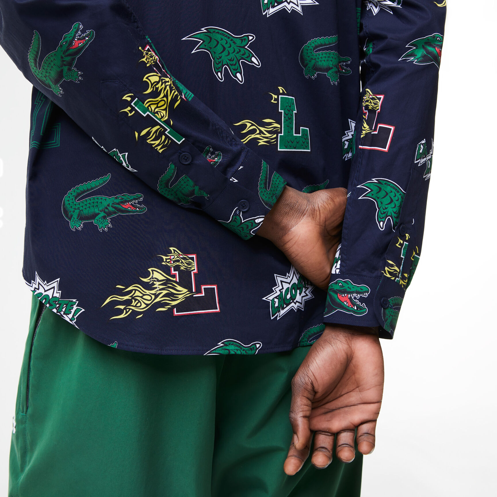 Men's Lacoste Holiday Regular Fit Crocodile Print Shirt Men's Lacoste Holiday Regular Fit Crocodile Print Shirt