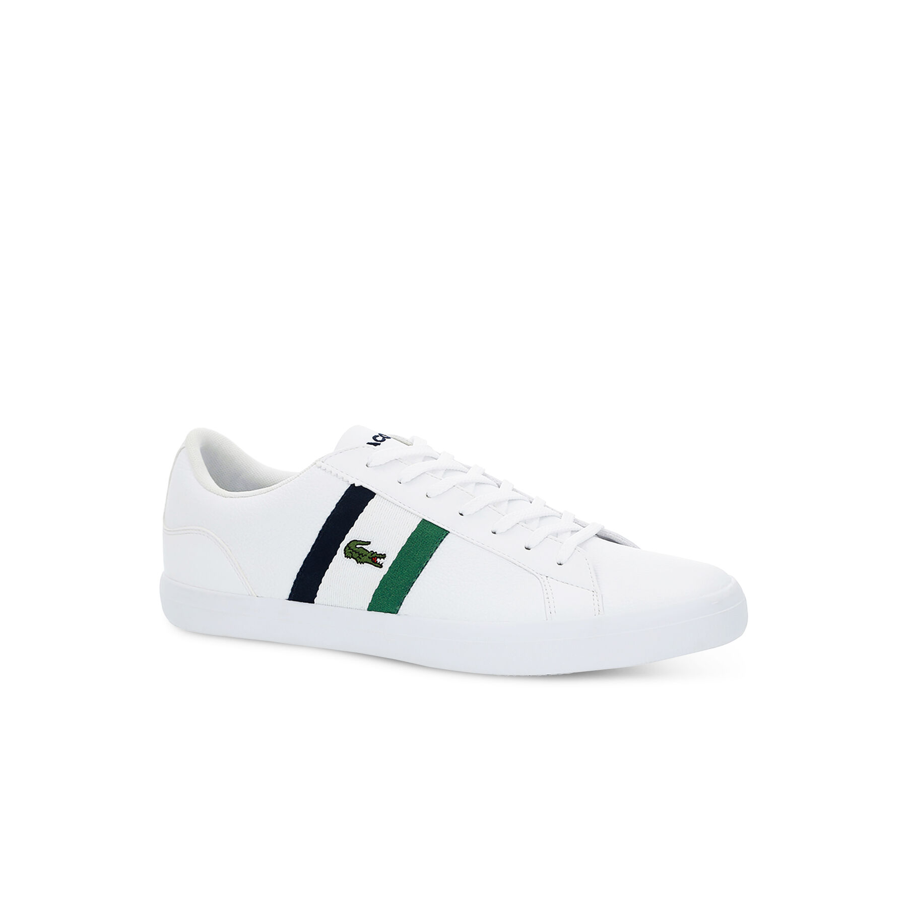 Men's Lerond Tumbled Leather Trainers lacoste men s lerond tumbled leather trainers