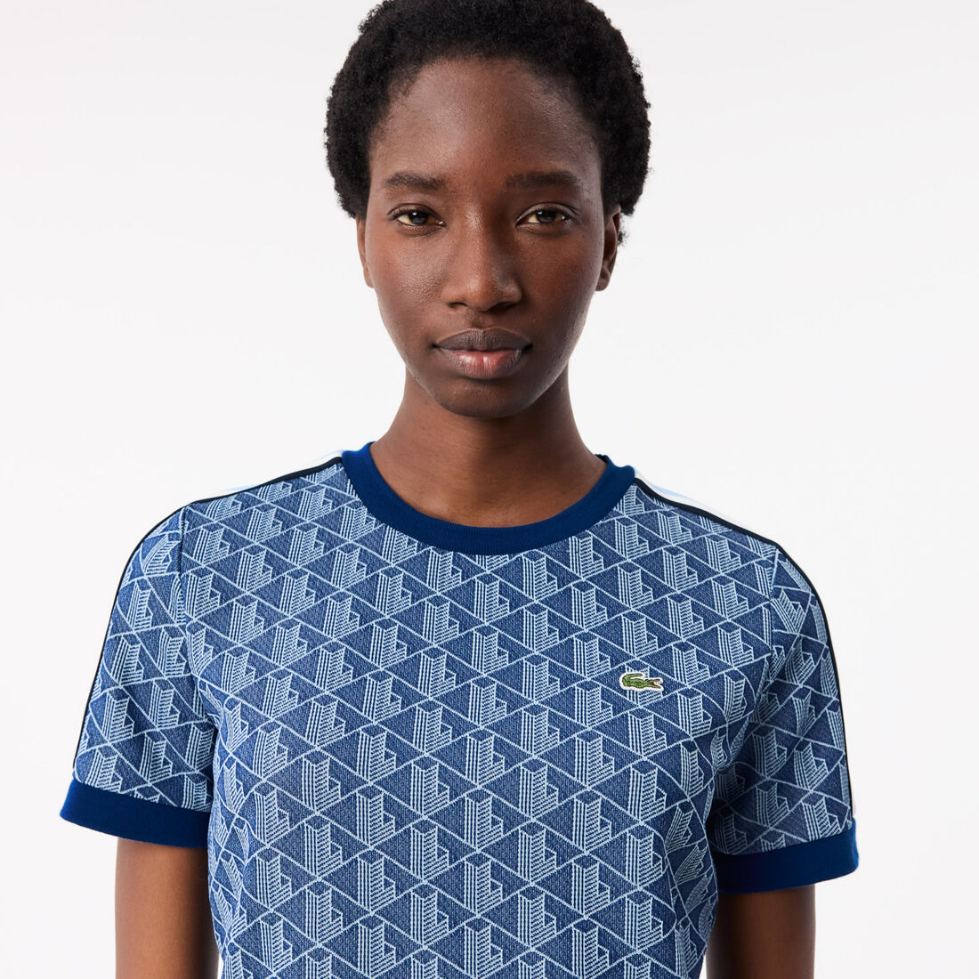 Slim Fit Monogram Jacquard T-shirt Slim Fit Monogram Jacquard T-shirt