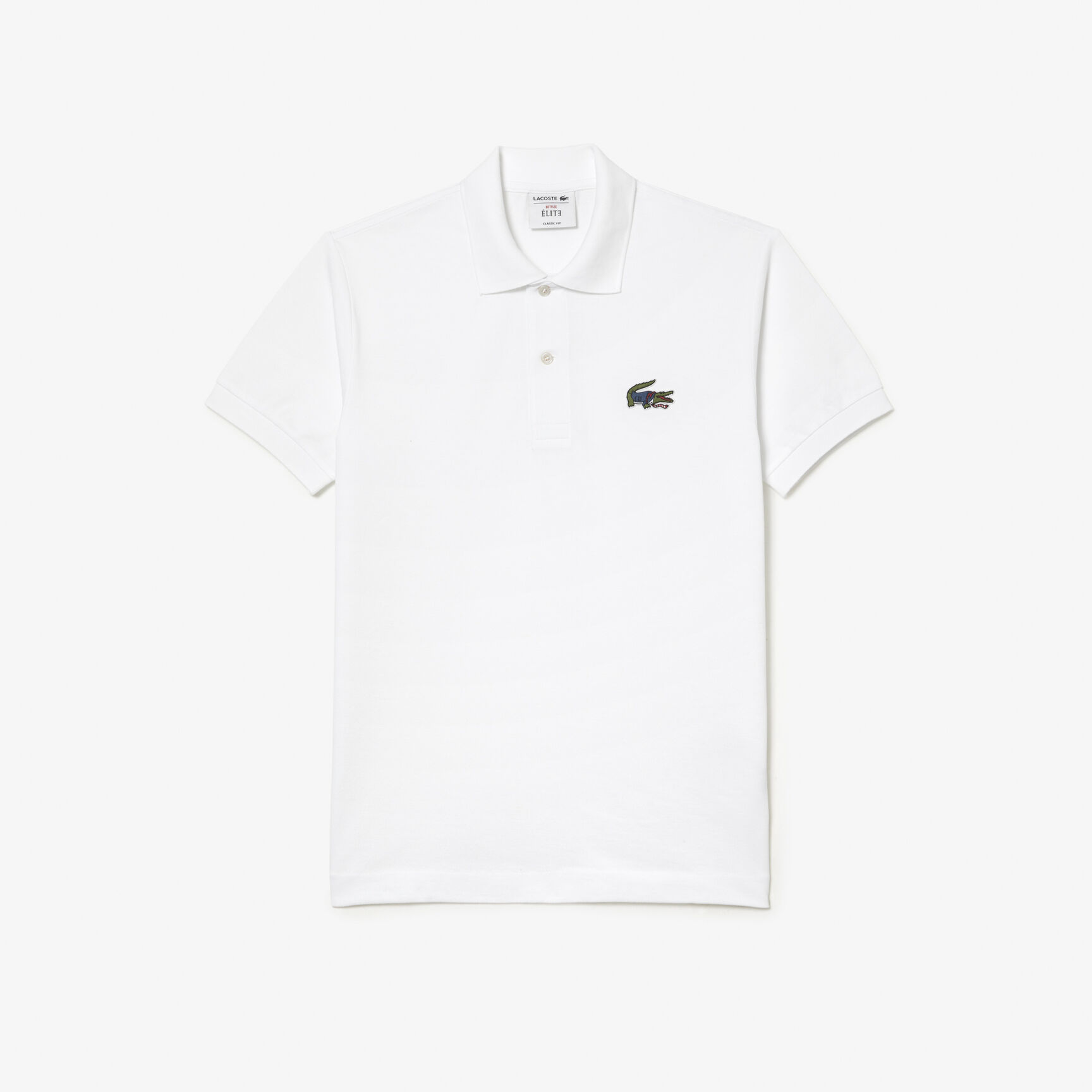 تيشيرت بولو قطن عضوي للرجال مجموعة Lacoste x Netflix تيشيرت بولو قطن عضوي للرجال مجموعة Lacoste x Netflix