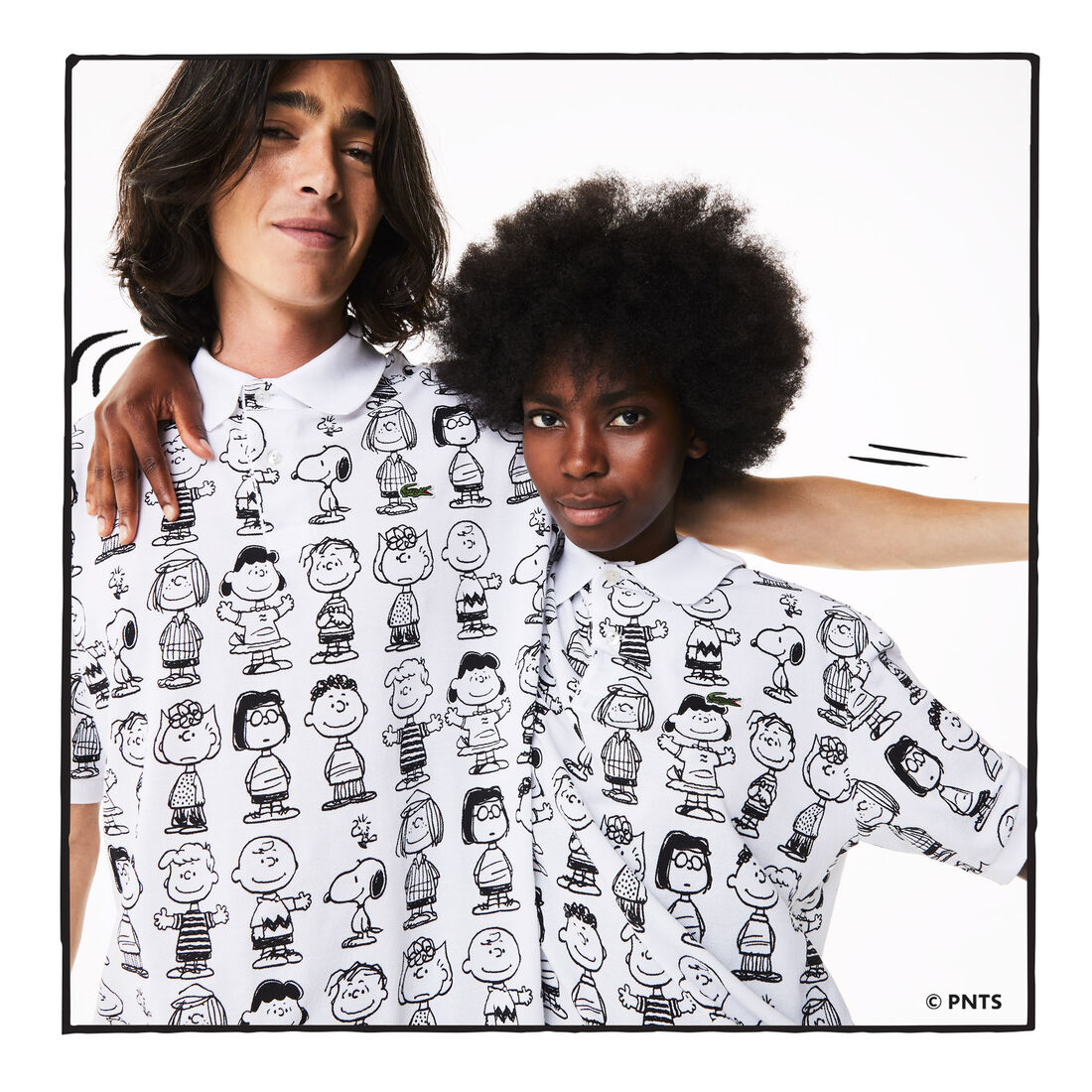 Lacoste L!VE x Peanuts Unisex Loose Polo Shirt