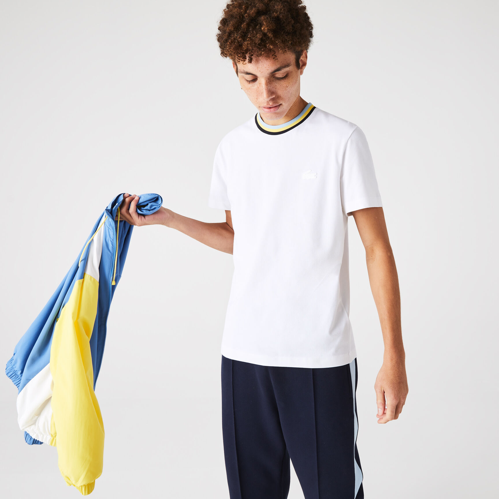 تيشيرت رجالي من قطن بيكيه خفيف للغاية