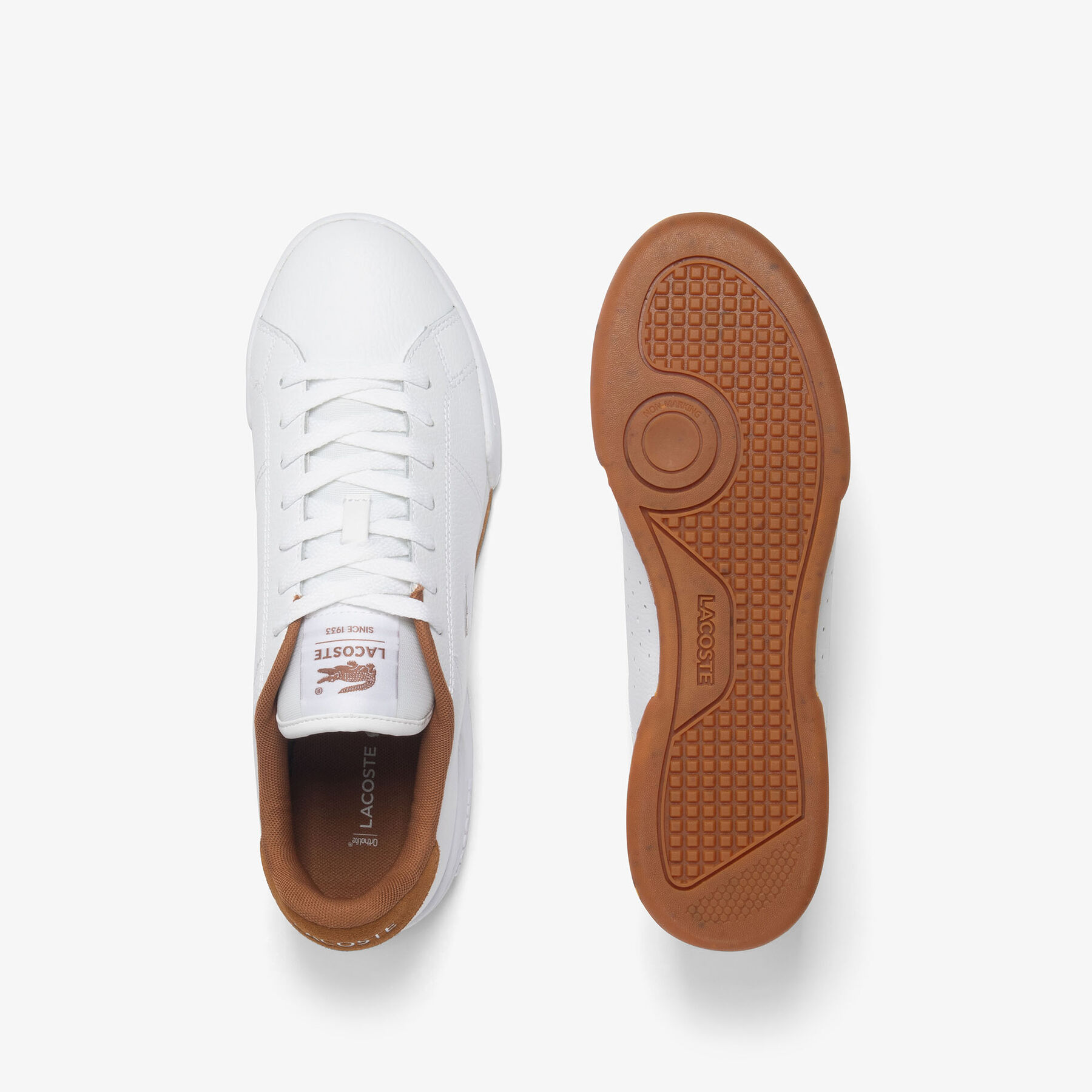lacoste men s carnaby cup leather sneakers
